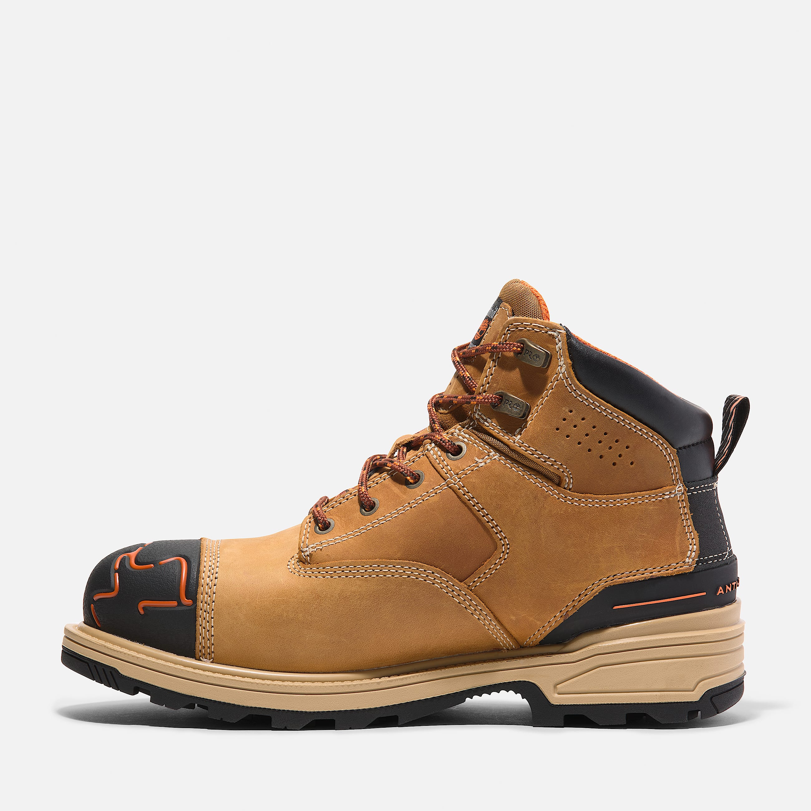 Mens Magnitude 6Inch Waterproof CompToe Work Boot TBL Magnitude Wheat ALT6