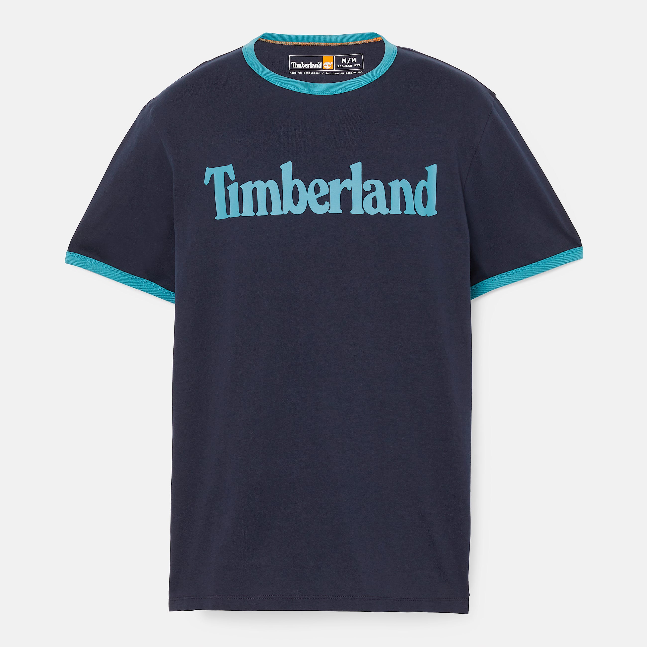 Mens LinearLogo Ringer TShirt TBL Dark SapphireStorm Blue ALT10