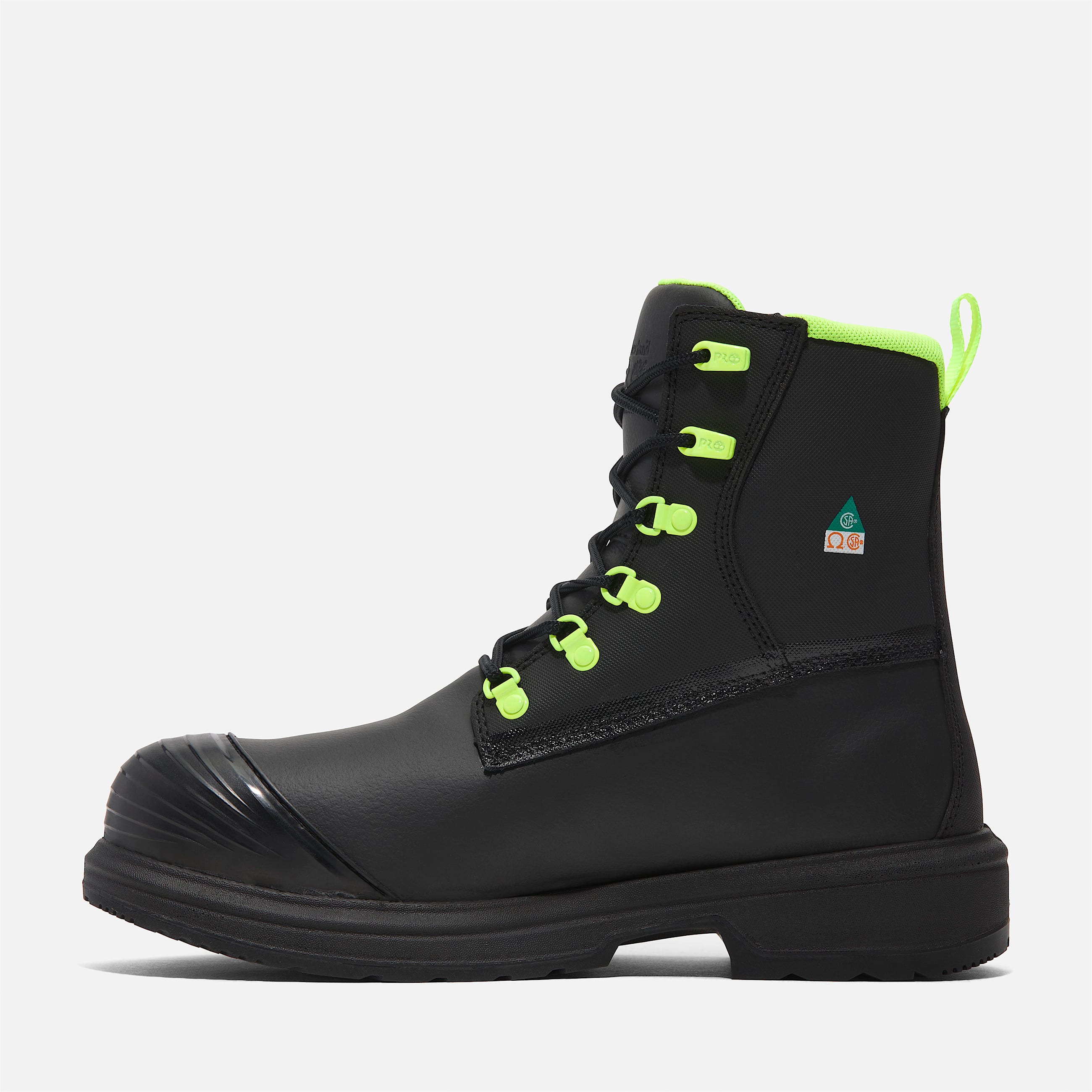 Botte de travail Timberland Grissom 8 po  embout en composite pour hommes TBL Cuir pleine fleur noir ALT6