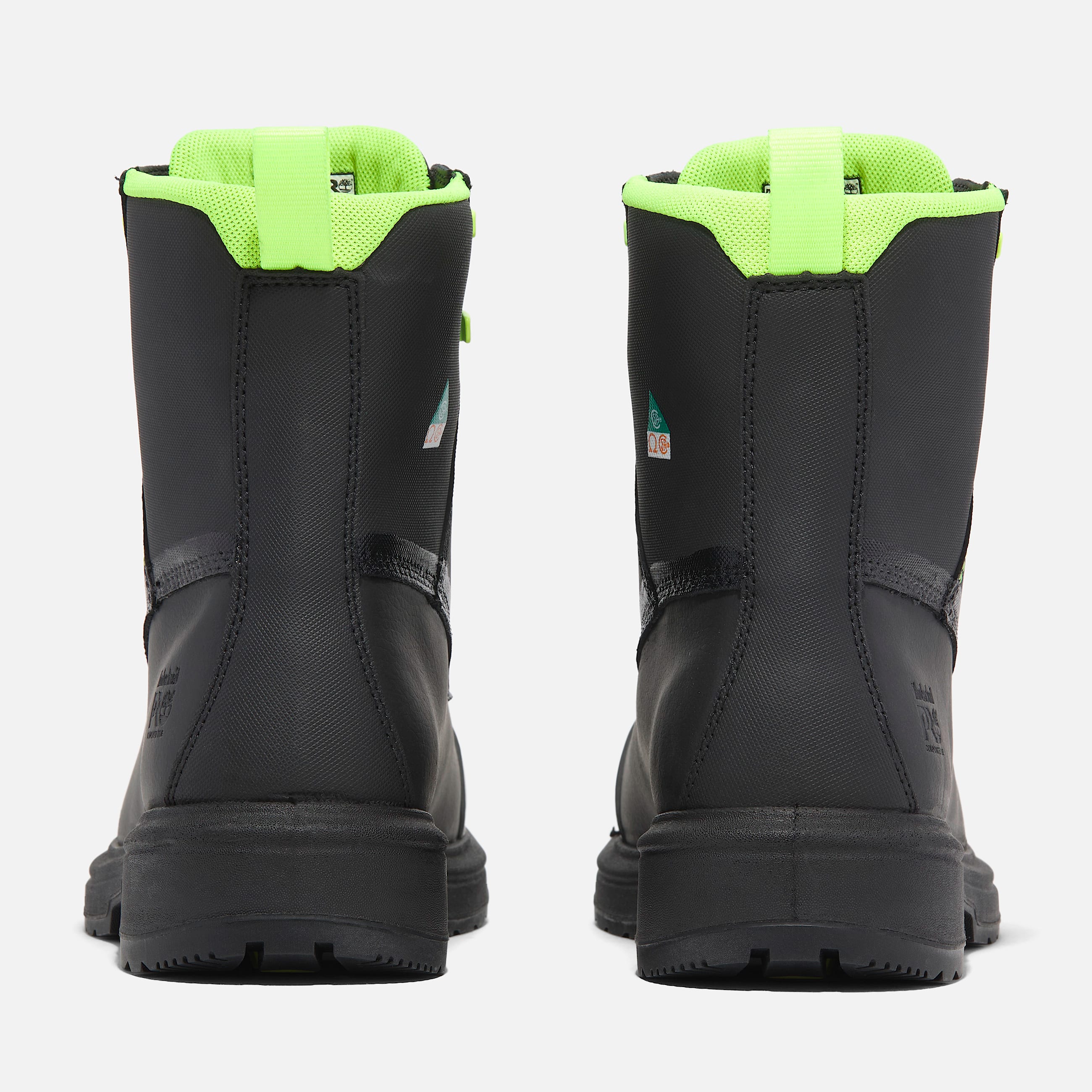 Botte de travail Timberland Grissom 8 po  embout en composite pour hommes TBL Cuir pleine fleur noir ALT5