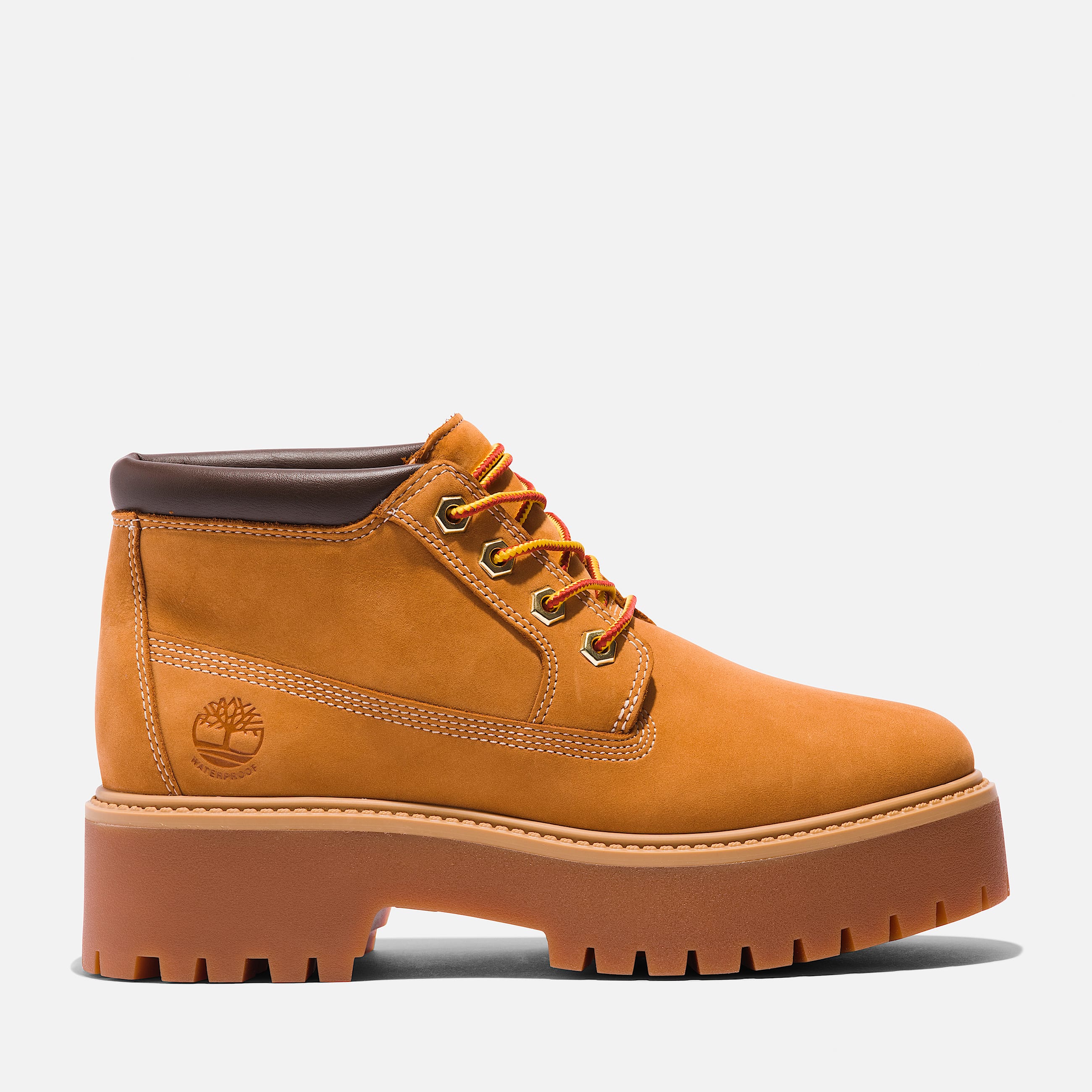 Womens Stone Street Waterproof Platform Chukka TBL Wheat Nubuck HERO