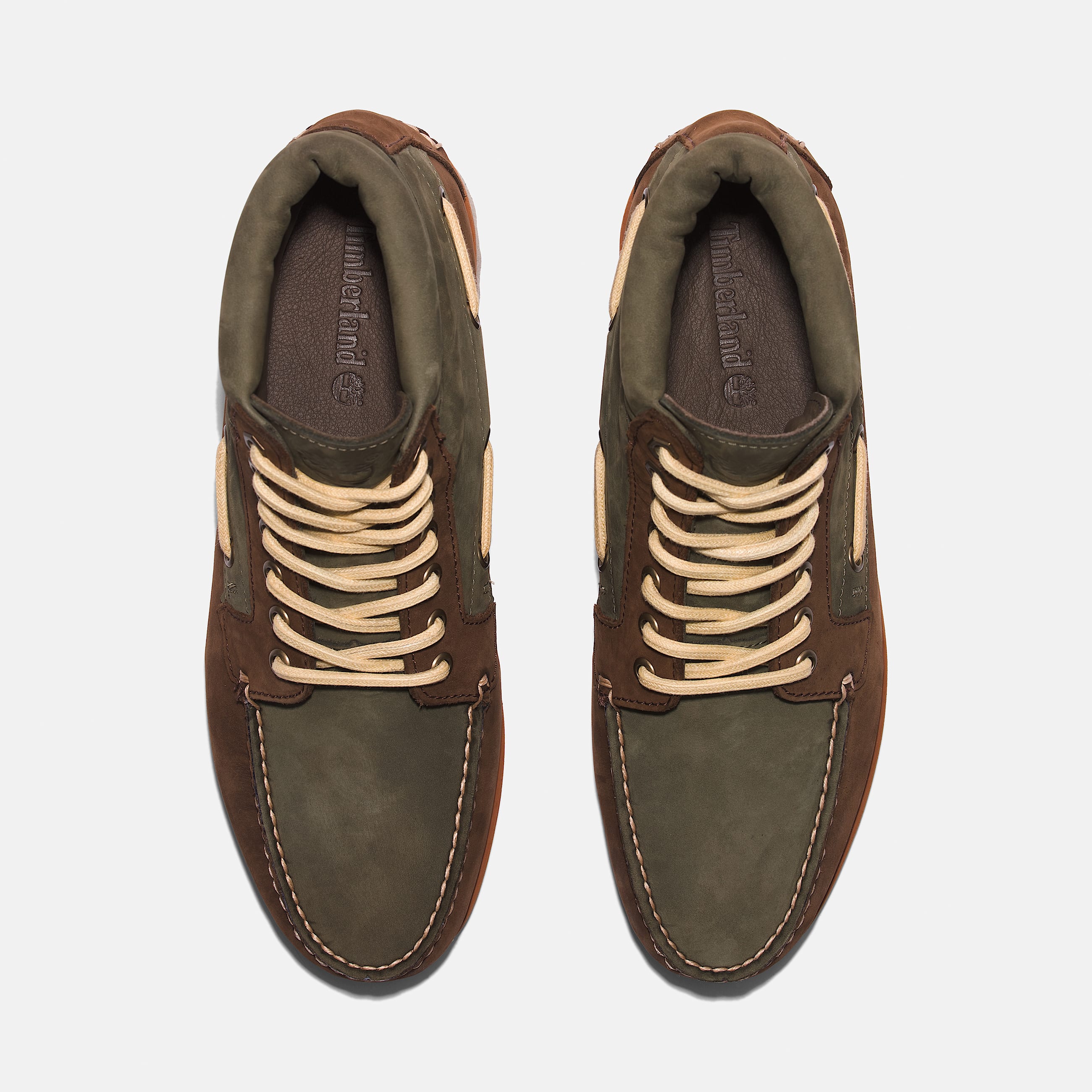 Mens Timberland Authentic 7Eye Chukka TBL Dark Brown Nubuck ALT2