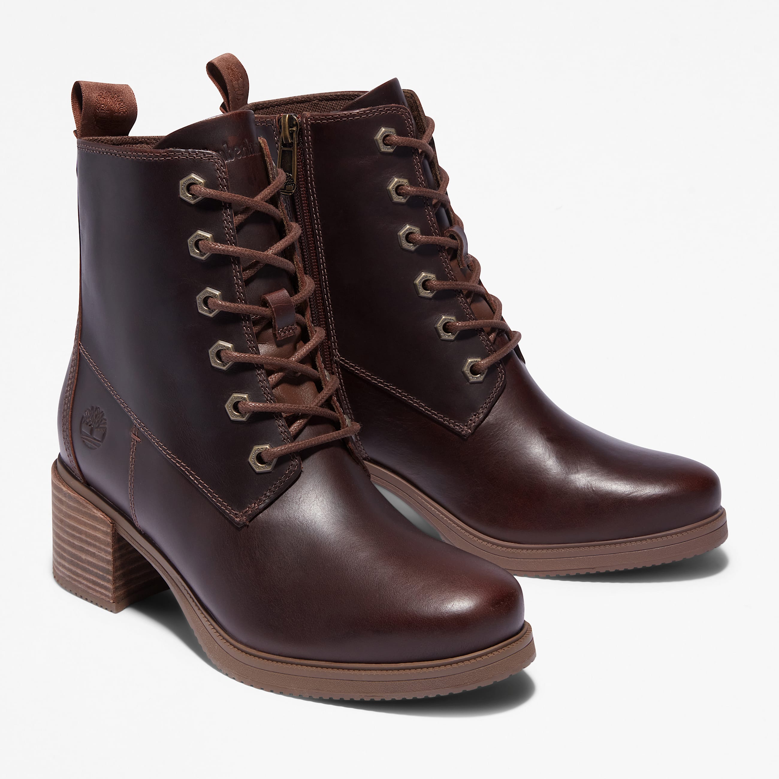 Botas Dalston Vibe de 6 pulgadas para mujer TBL Marrn medio ALT4