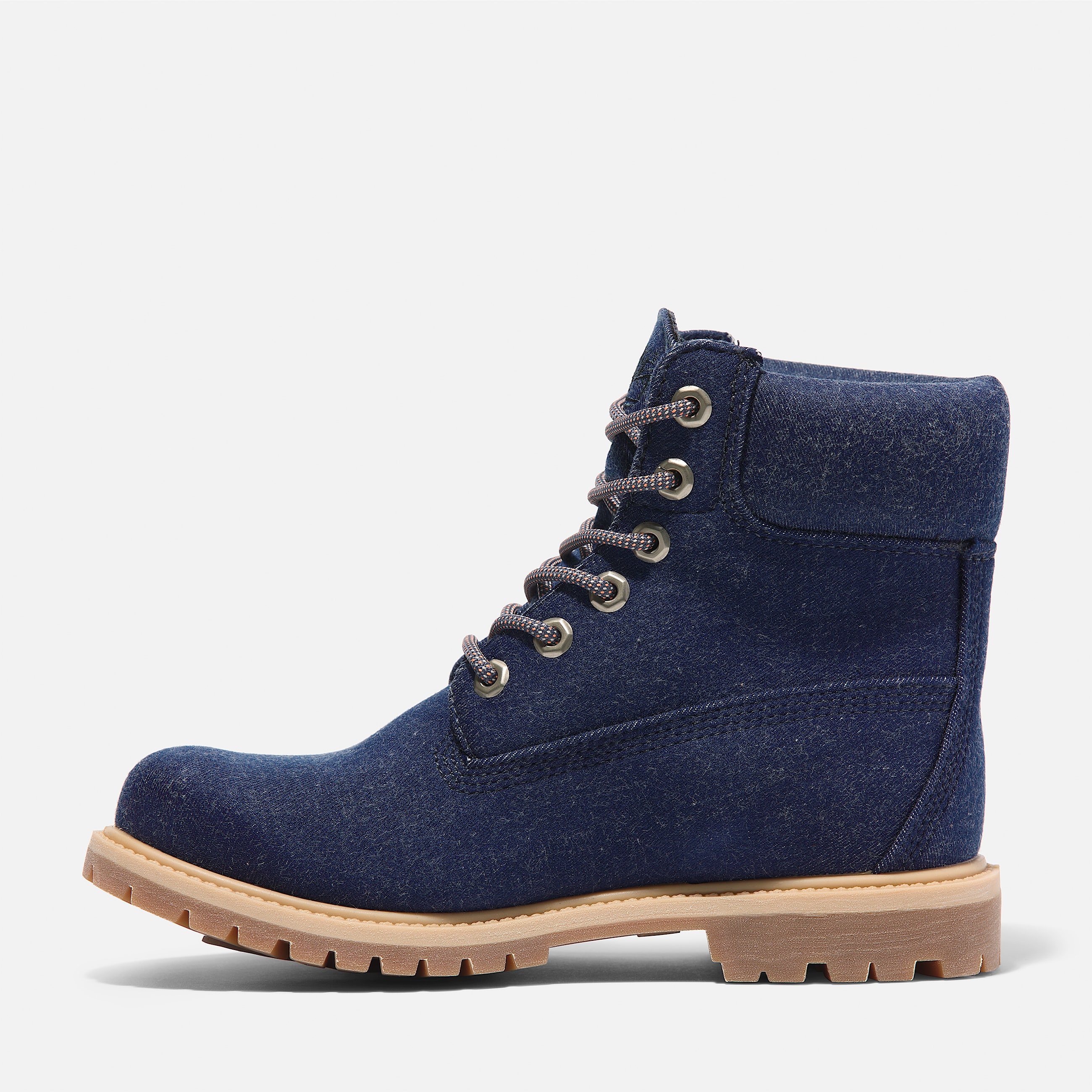 Womens Timberland Premium 6Inch LaceUp Boot TBL Dark Blue Canvas ALT6