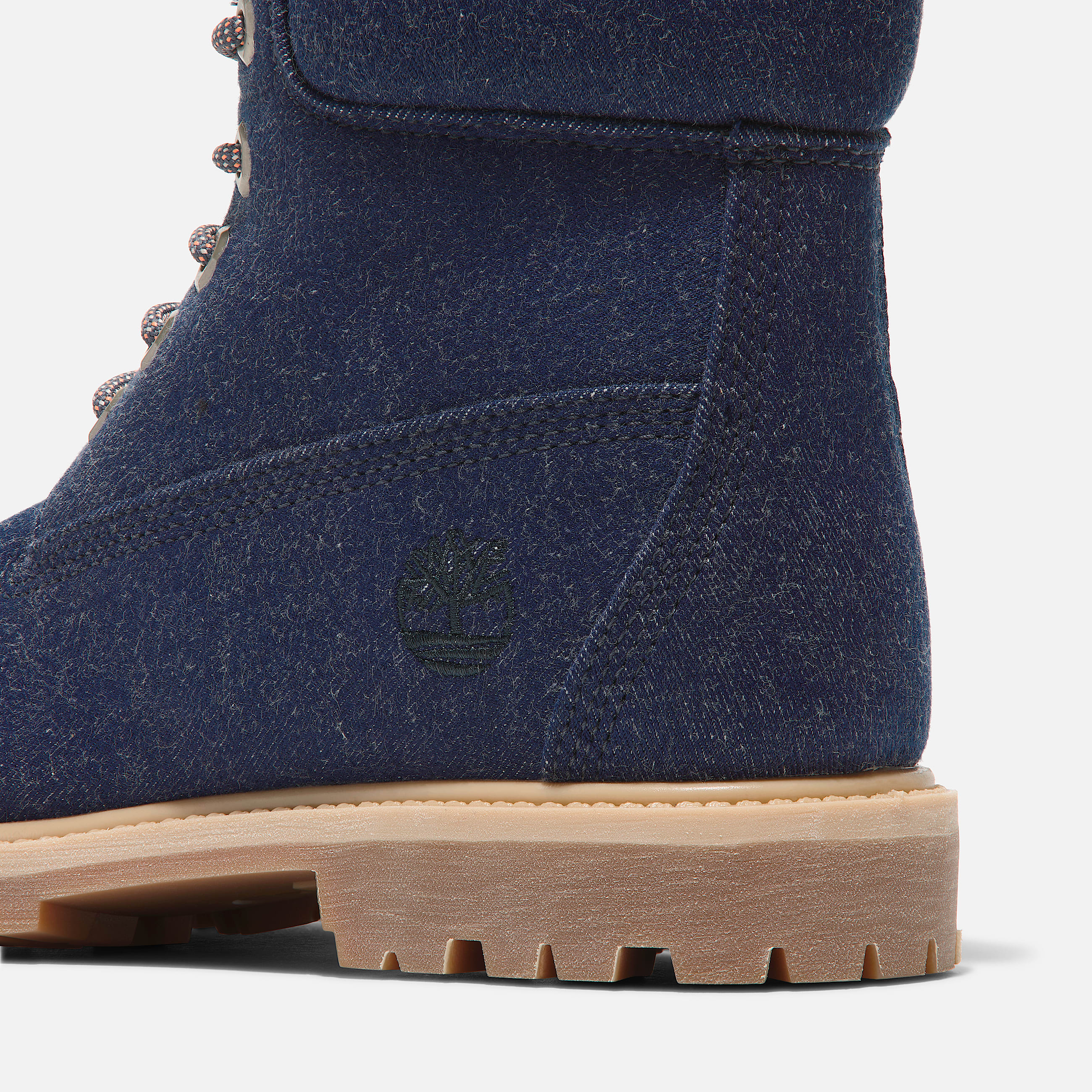 Womens Timberland Premium 6Inch LaceUp Boot TBL Dark Blue Canvas ALT7