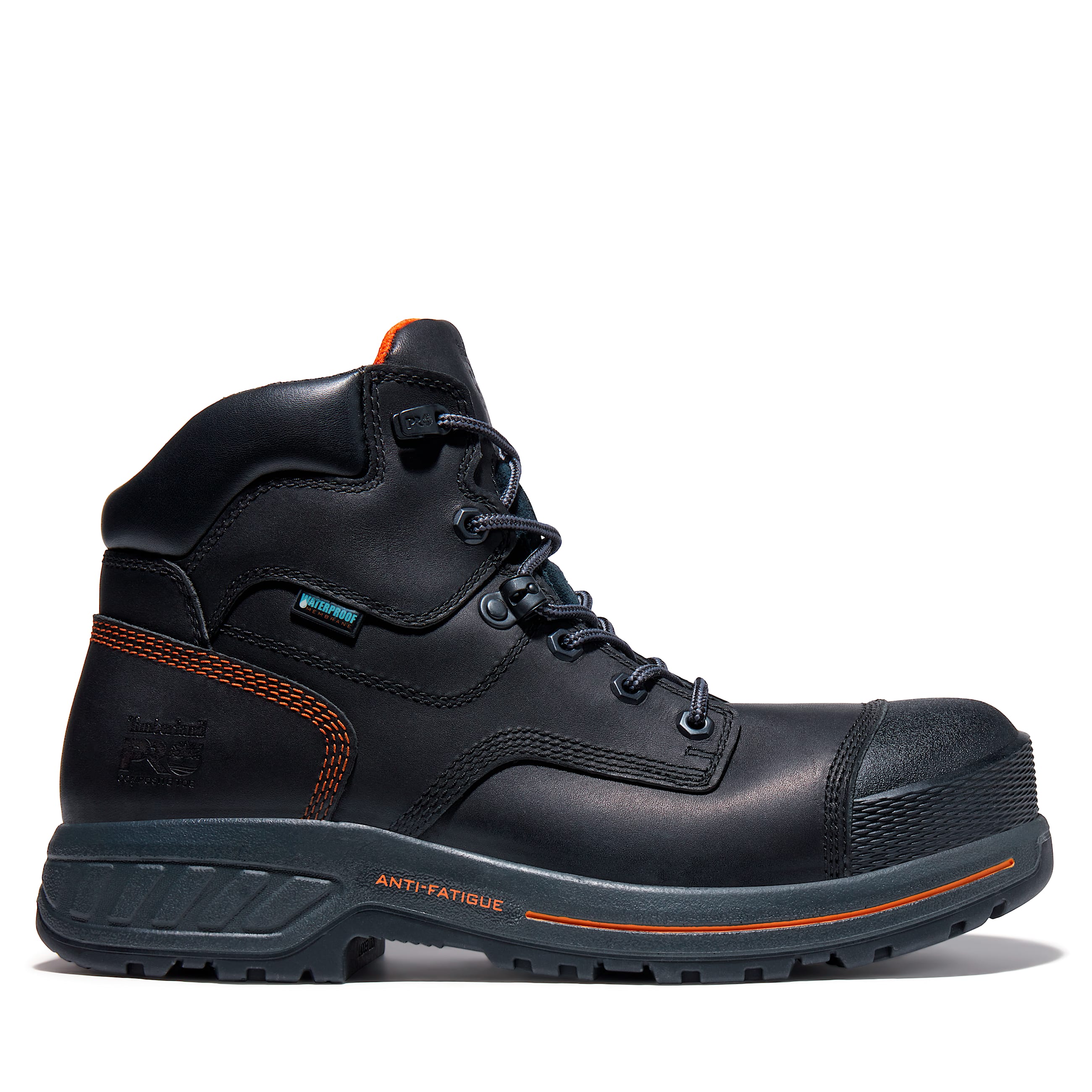 Mens Timberland PRO Endurance HD 6Inch Waterproof CompToe Boot TBL Black Leather HERO