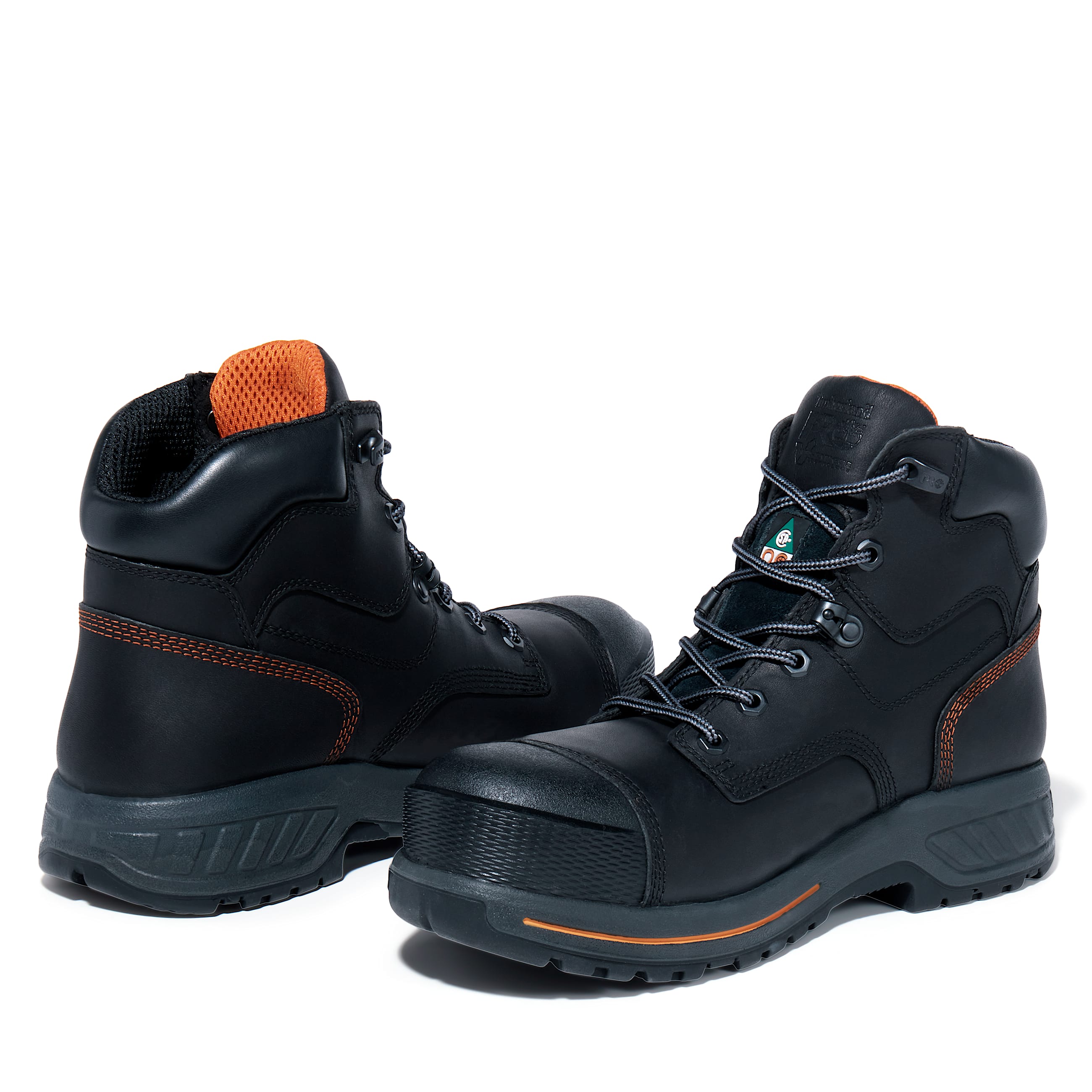 Mens Timberland PRO Endurance HD 6Inch Waterproof CompToe Boot TBL Black Leather ALT5