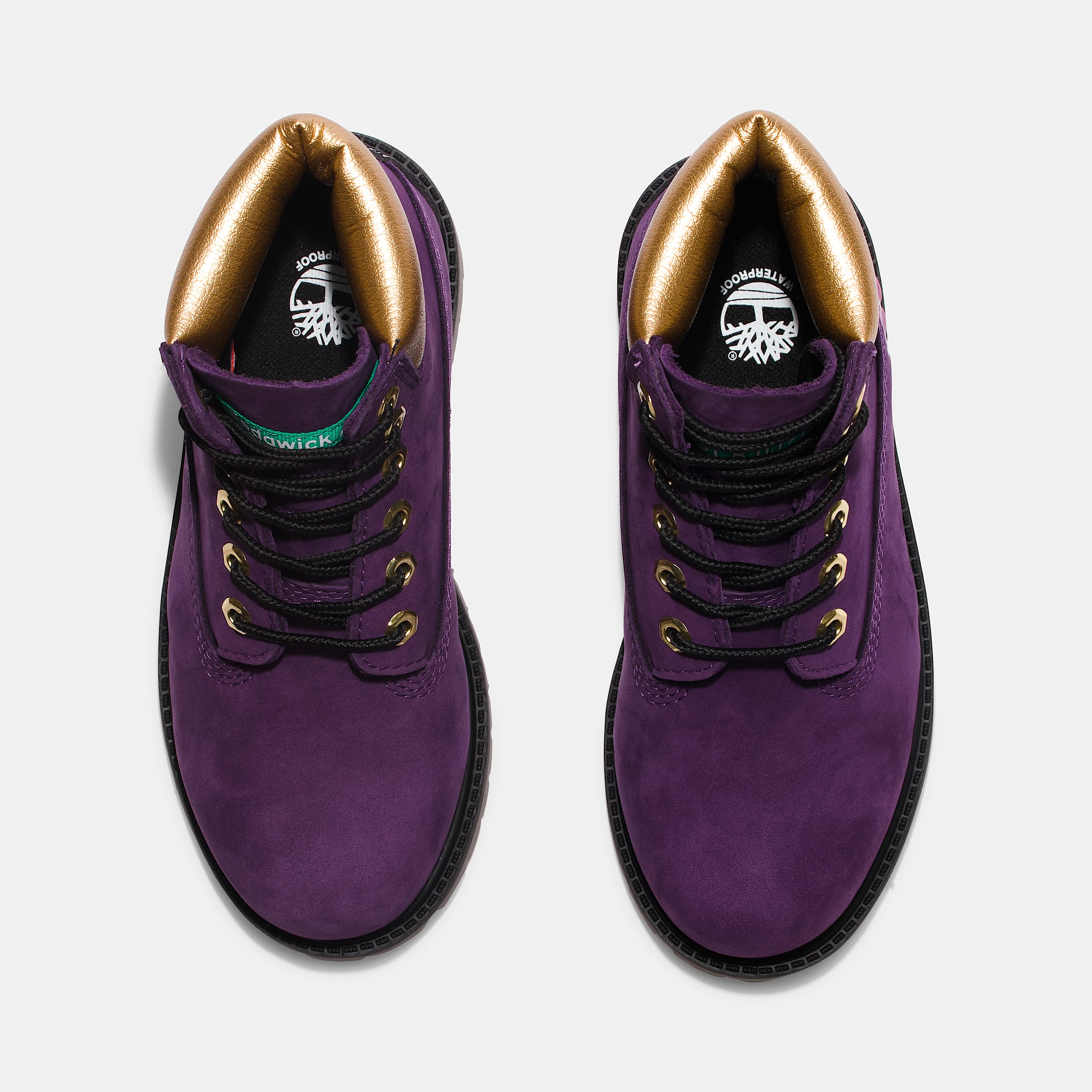 Toddler HipHop Royalty Timberland Premium 6Inch Waterproof Boots TBL Dark Purple Nubuck ALT2