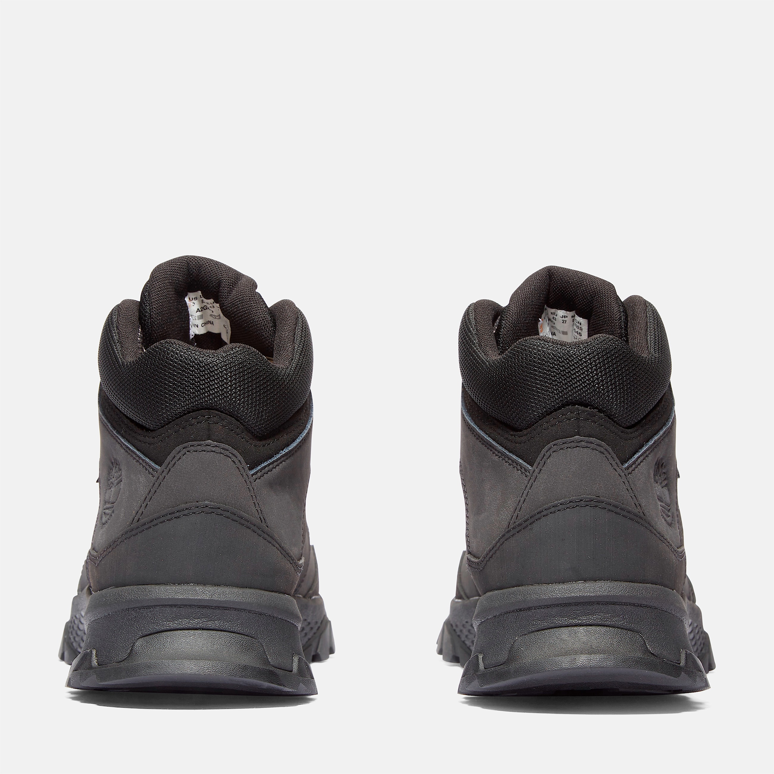 Mens Lincoln Peak Waterproof Mid Hiking Boot TBL Black Leather ALT5