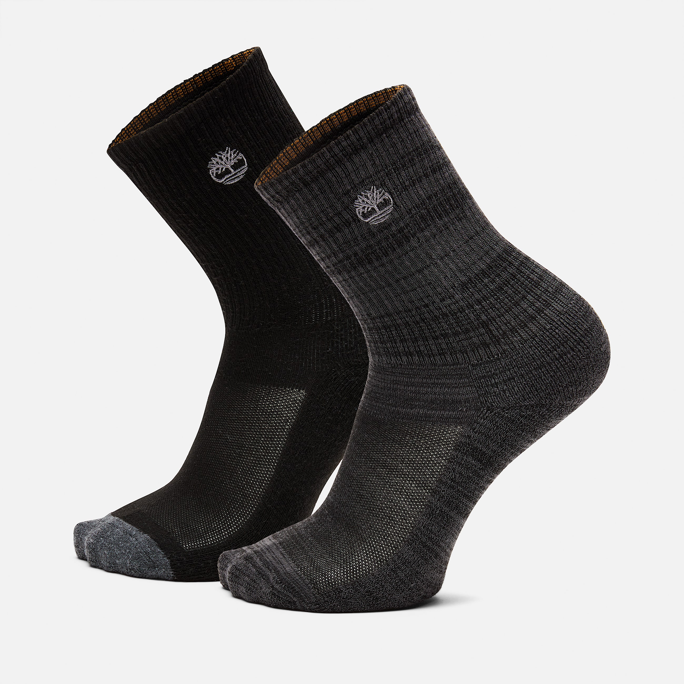 Mens Mystic River 2Pack Casual Crew Socks TBL Black HERO