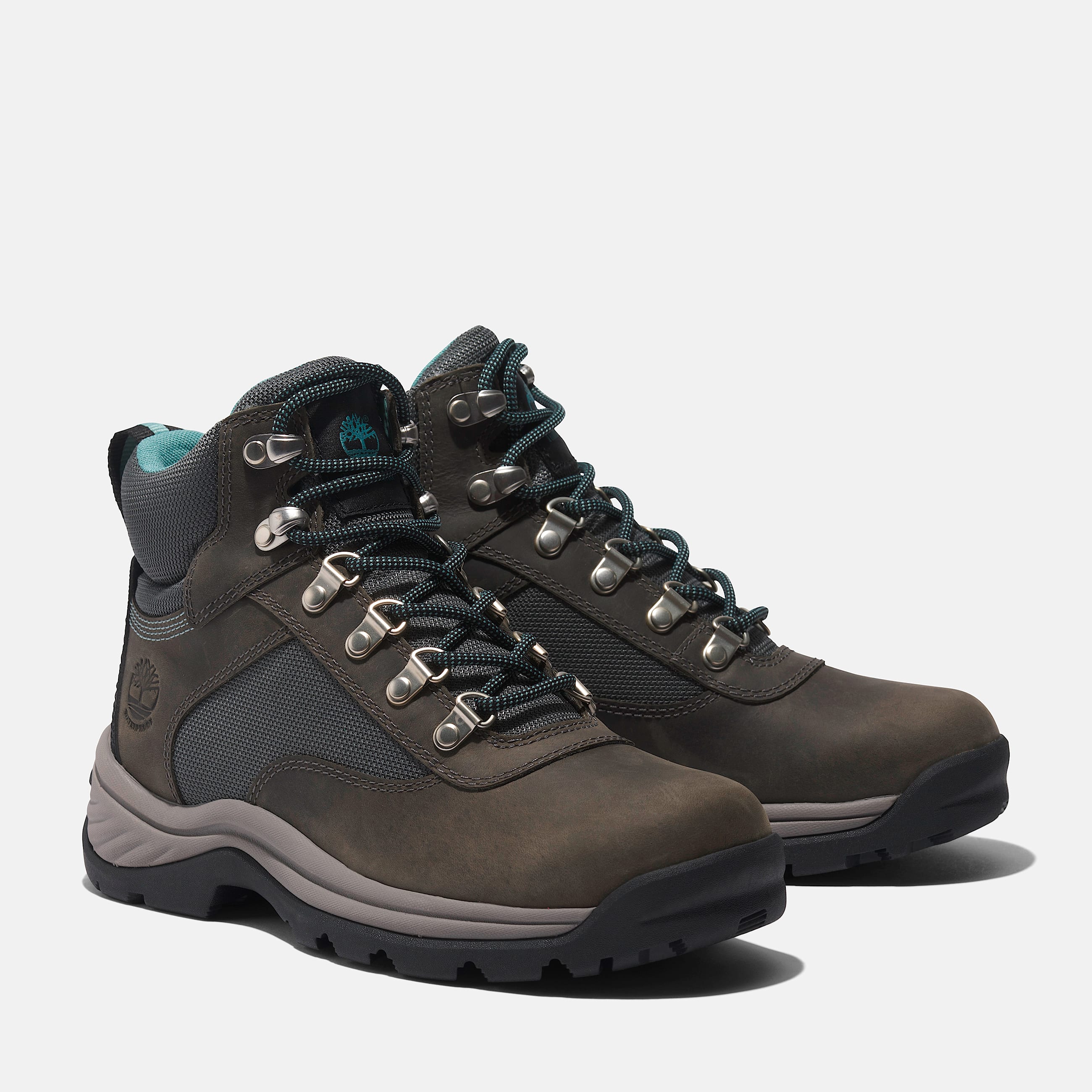 Botas Hiker White Ledge Waterproof Mid para mujer TBL Gris medio FullGrain ALT4
