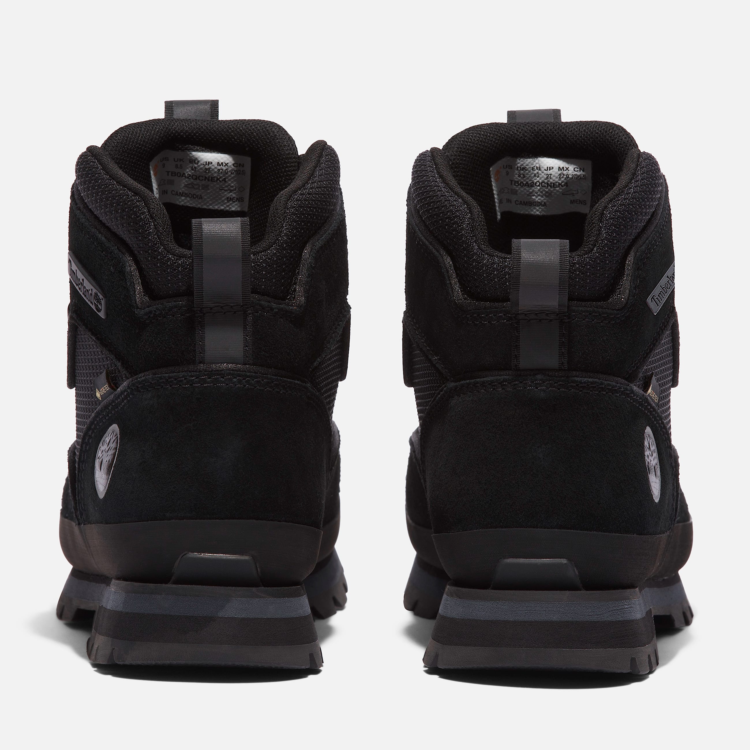 Mens Euro Hiker Mid LaceUp With GORETEX Bootie TBL Black Suede ALT5