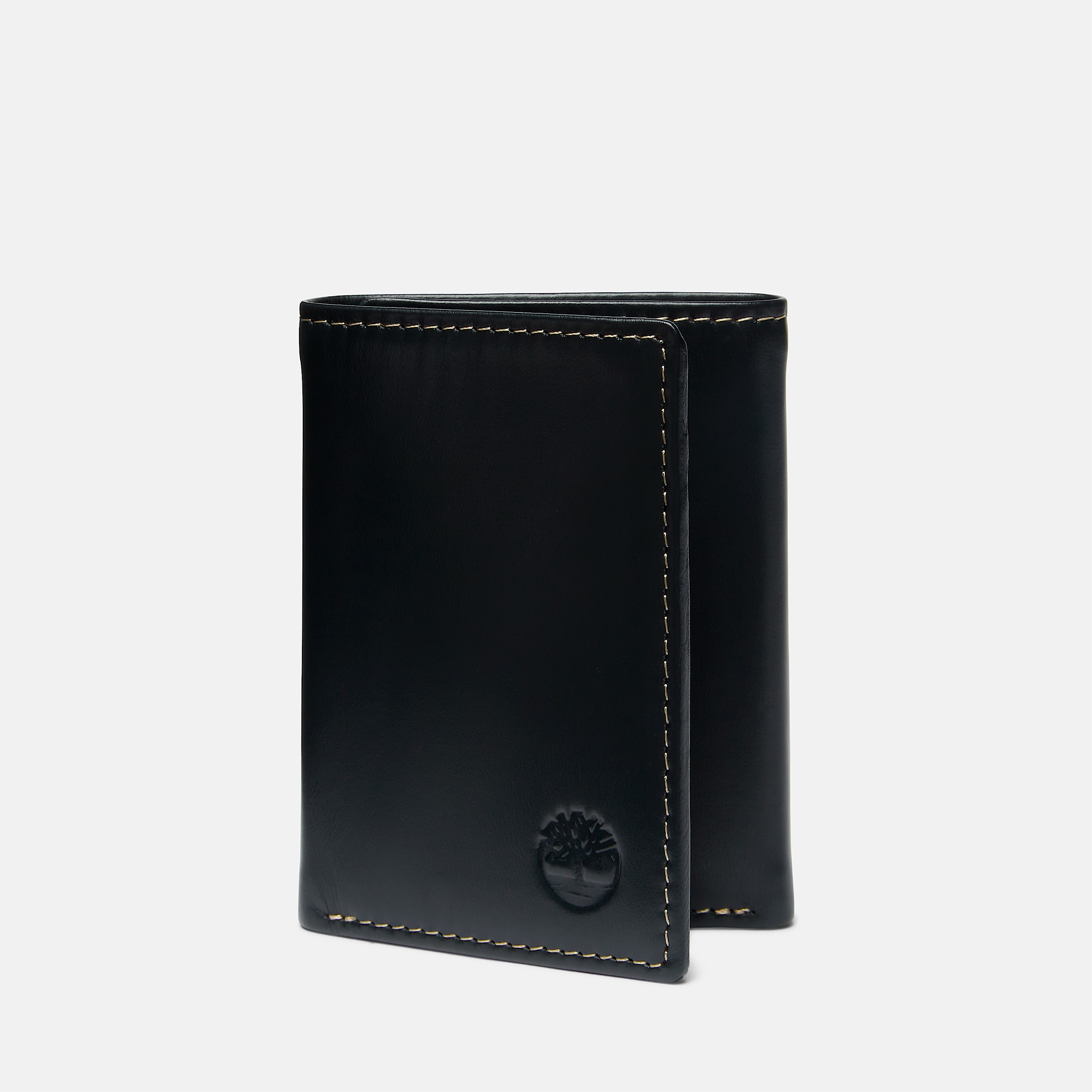 Portefeuille Durham en cuir lisse  trois volets pour hommes TBL Noir HERO