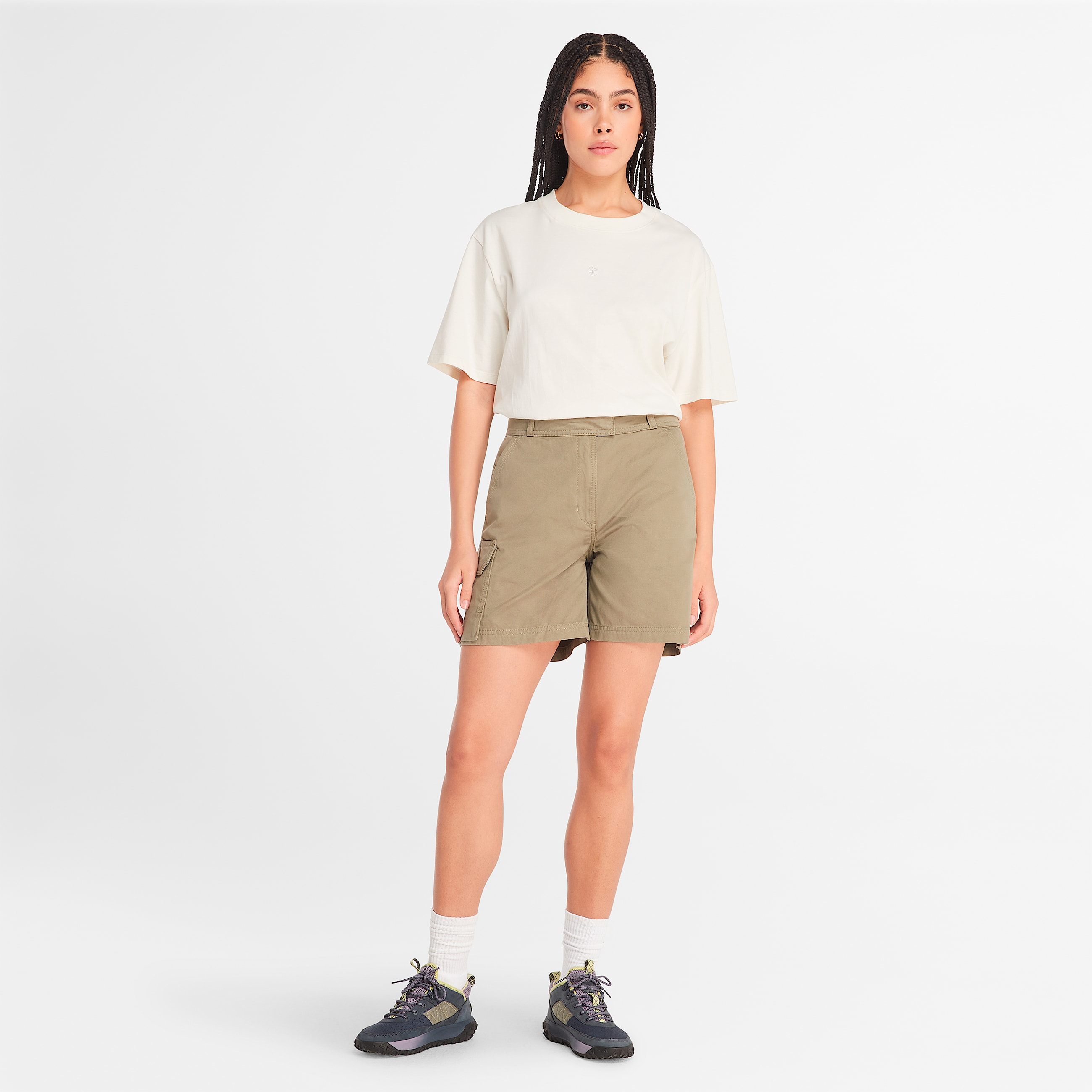 Womens Brookline Utility Cargo Short TBL Cassel Earth ALT1