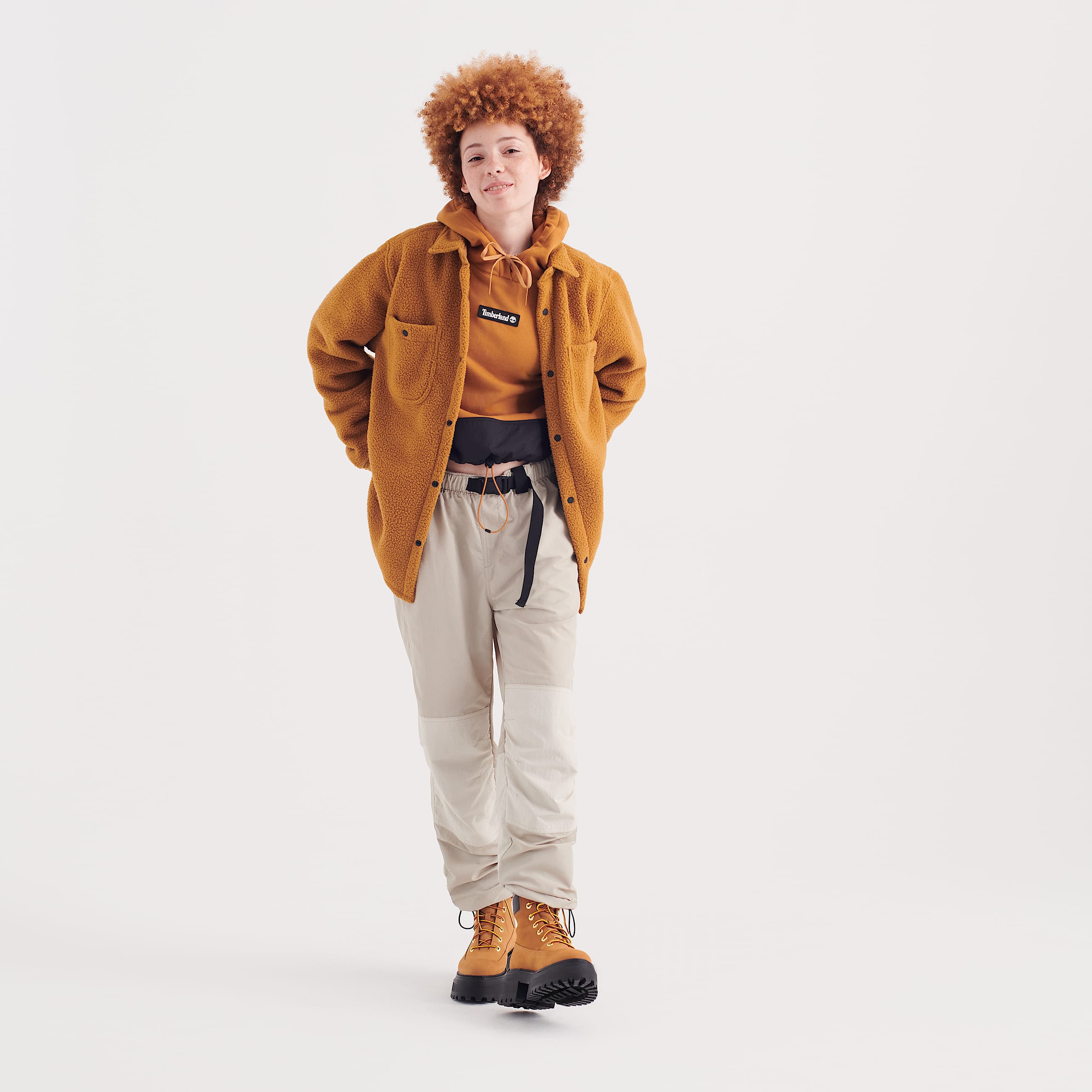 Womens Timberland Sky 6Inch Laceup Boot TBL Wheat Nubuck ALT8