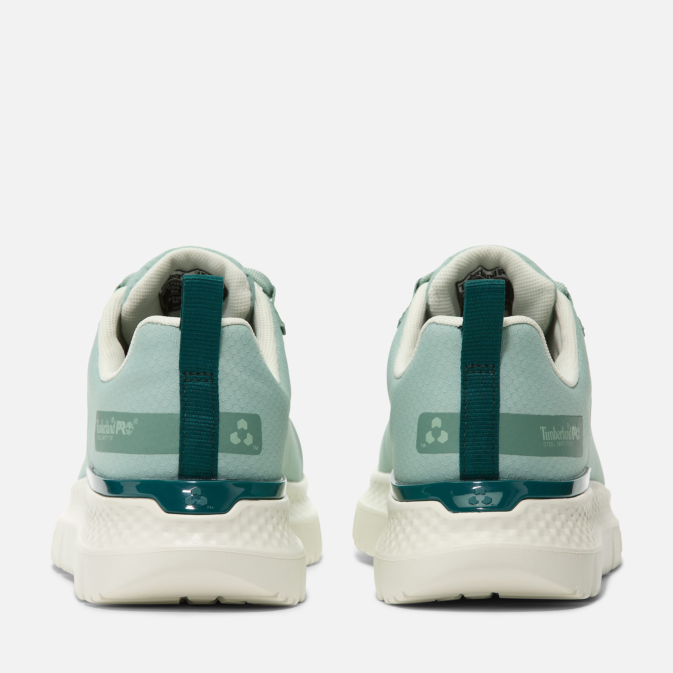 Womens Timberland PRO Intercept Athletic SteelToe Work Sneaker TBL Sage GreenWhite ALT5