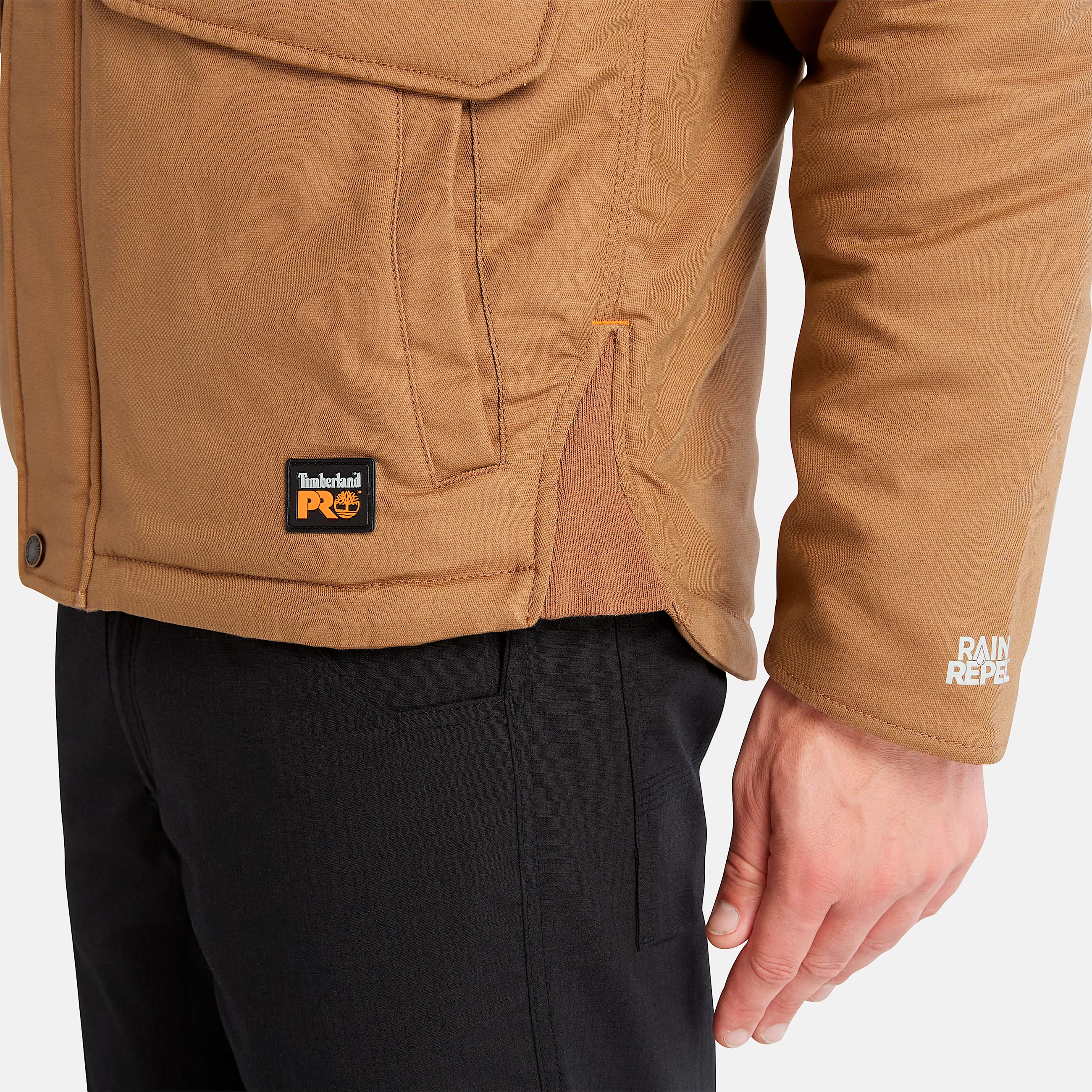 Mens Timberland PRO Ironhide Insulated Hooded Jacket TBL Dark Wheat ALT7