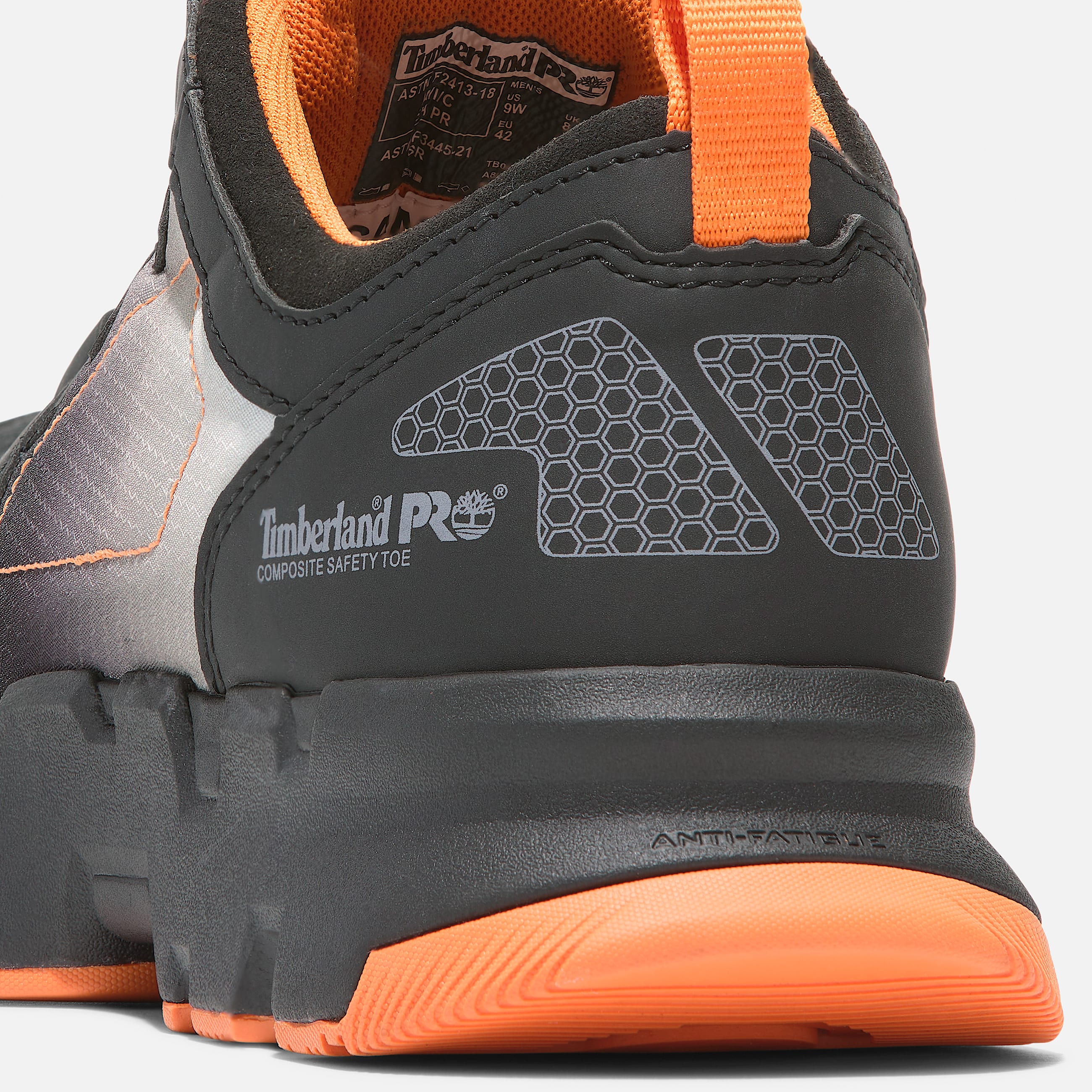 Mens Timberland PRO Powertrain EV CompToe Work Sneaker TBL BlackGrey ALT7