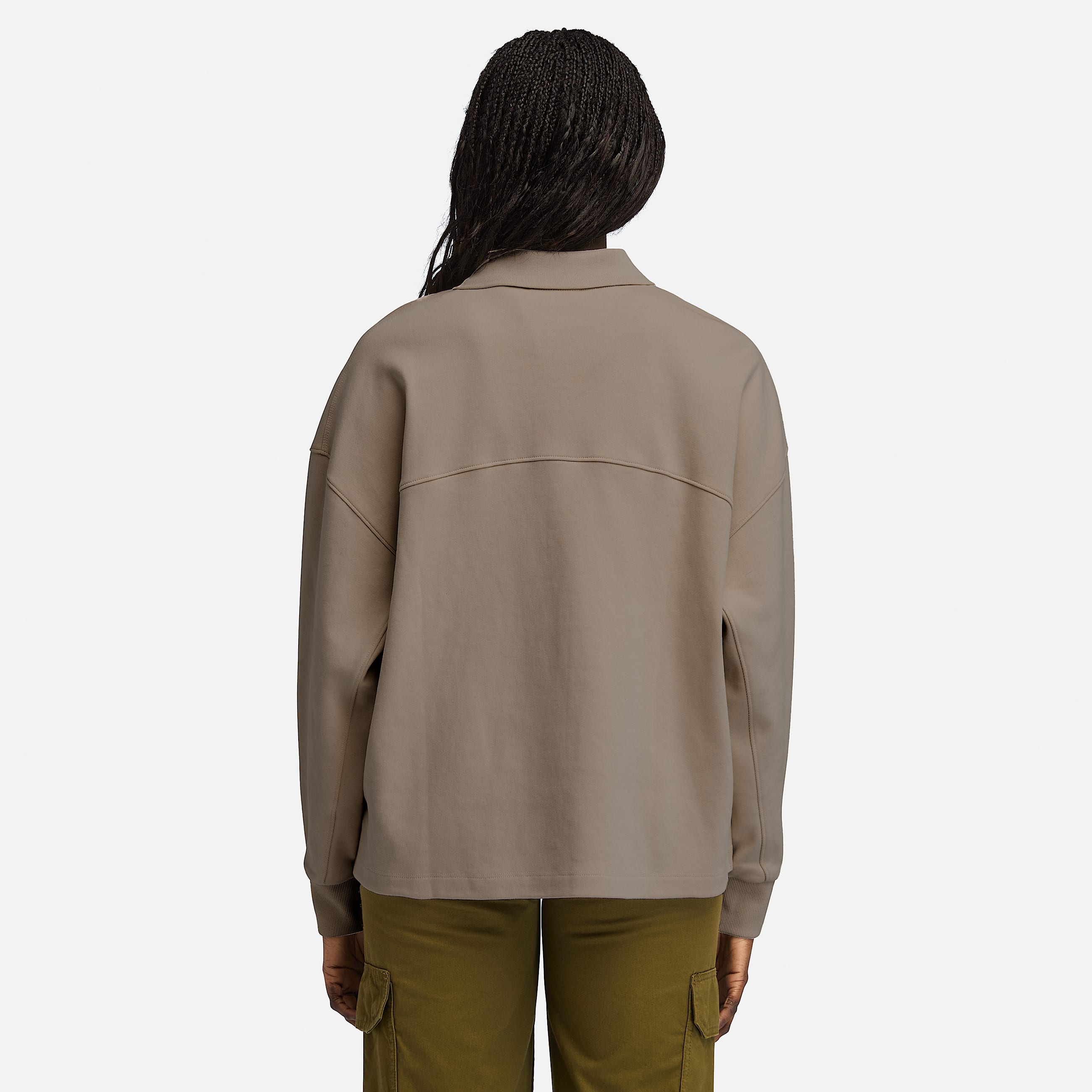 Womens Lush Polo Sweatshirt TBL Chocolate Chip ALT9
