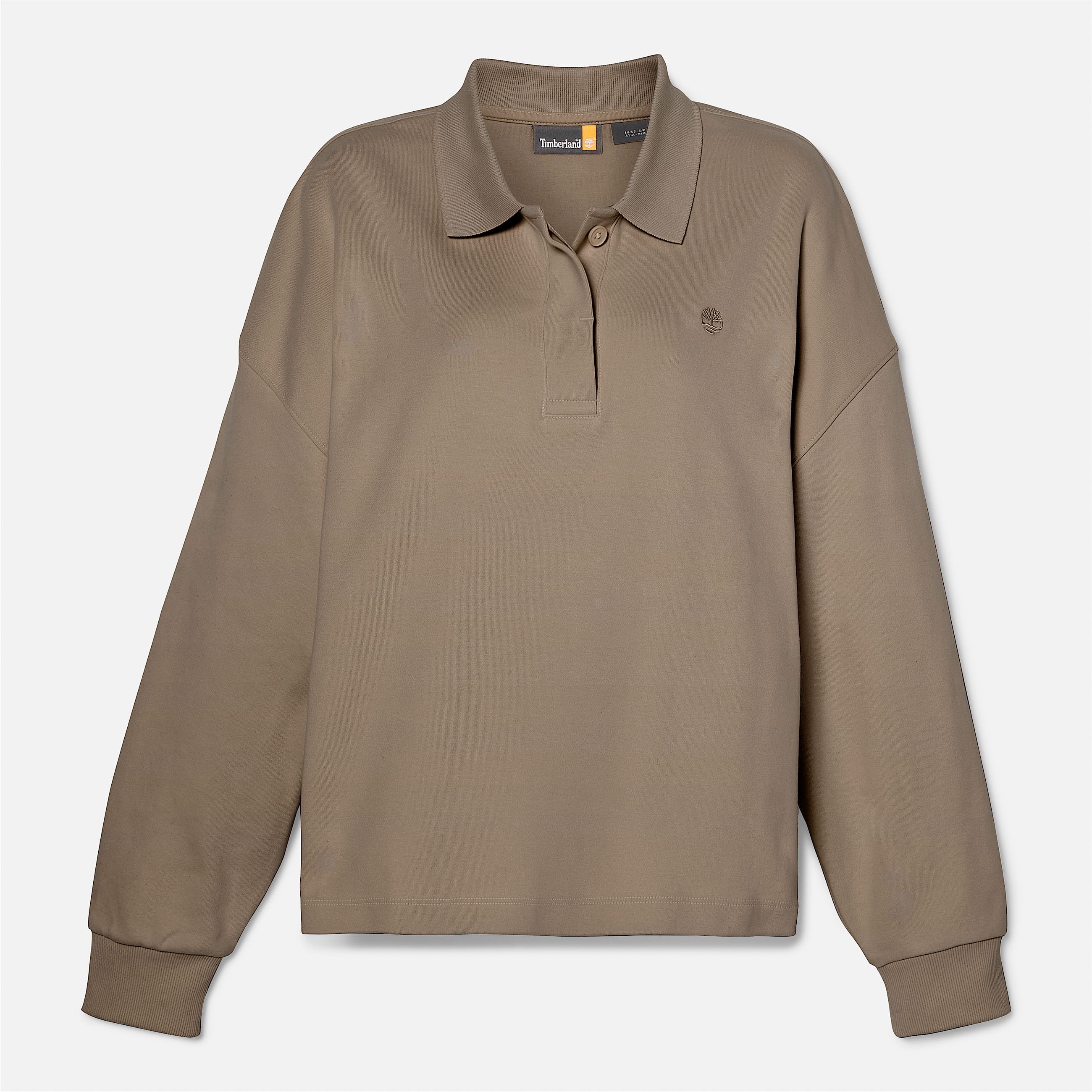 Womens Lush Polo Sweatshirt TBL Chocolate Chip ALT10