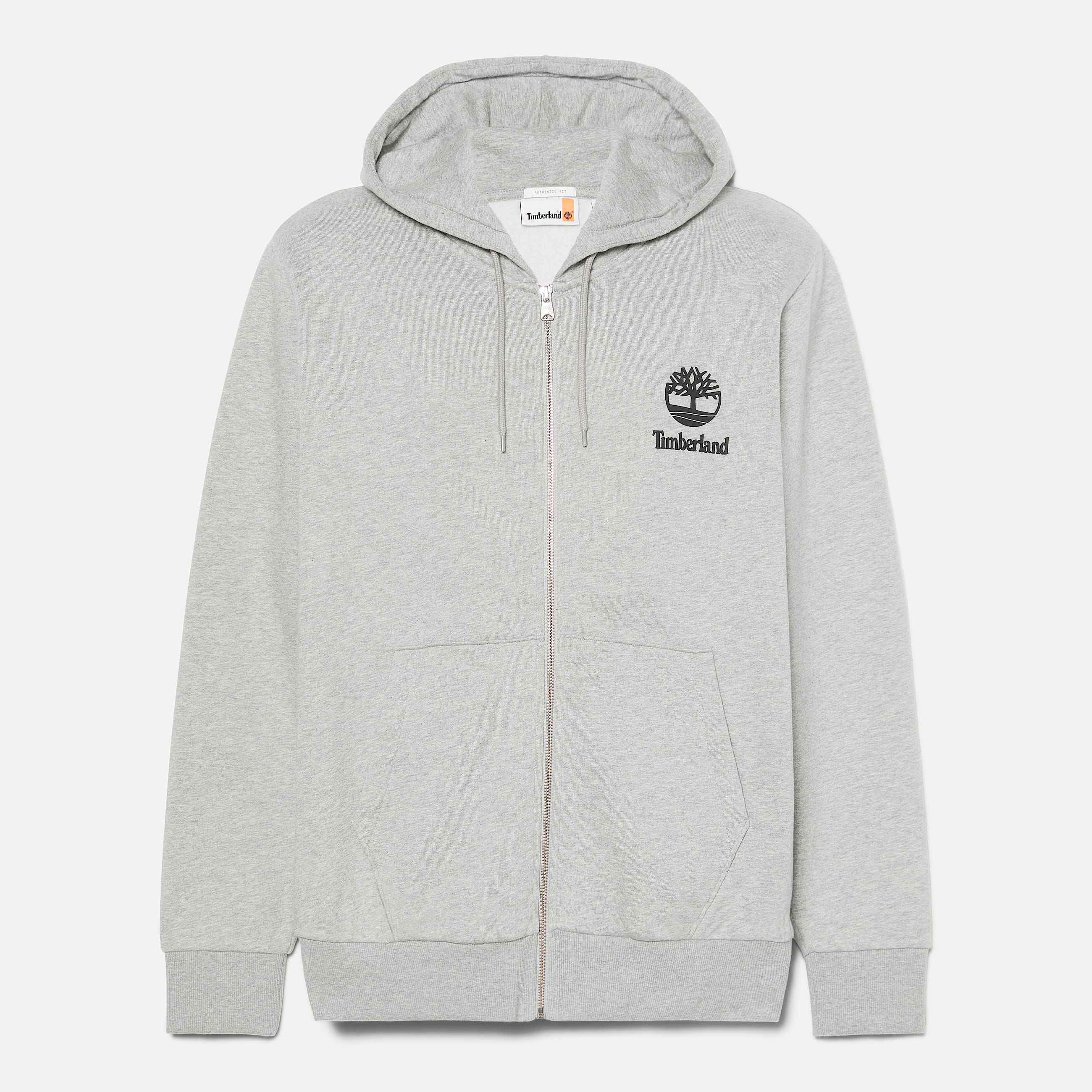 Print Stack Logo FullZip Hoodie TBL Medium Grey Heather ALT10