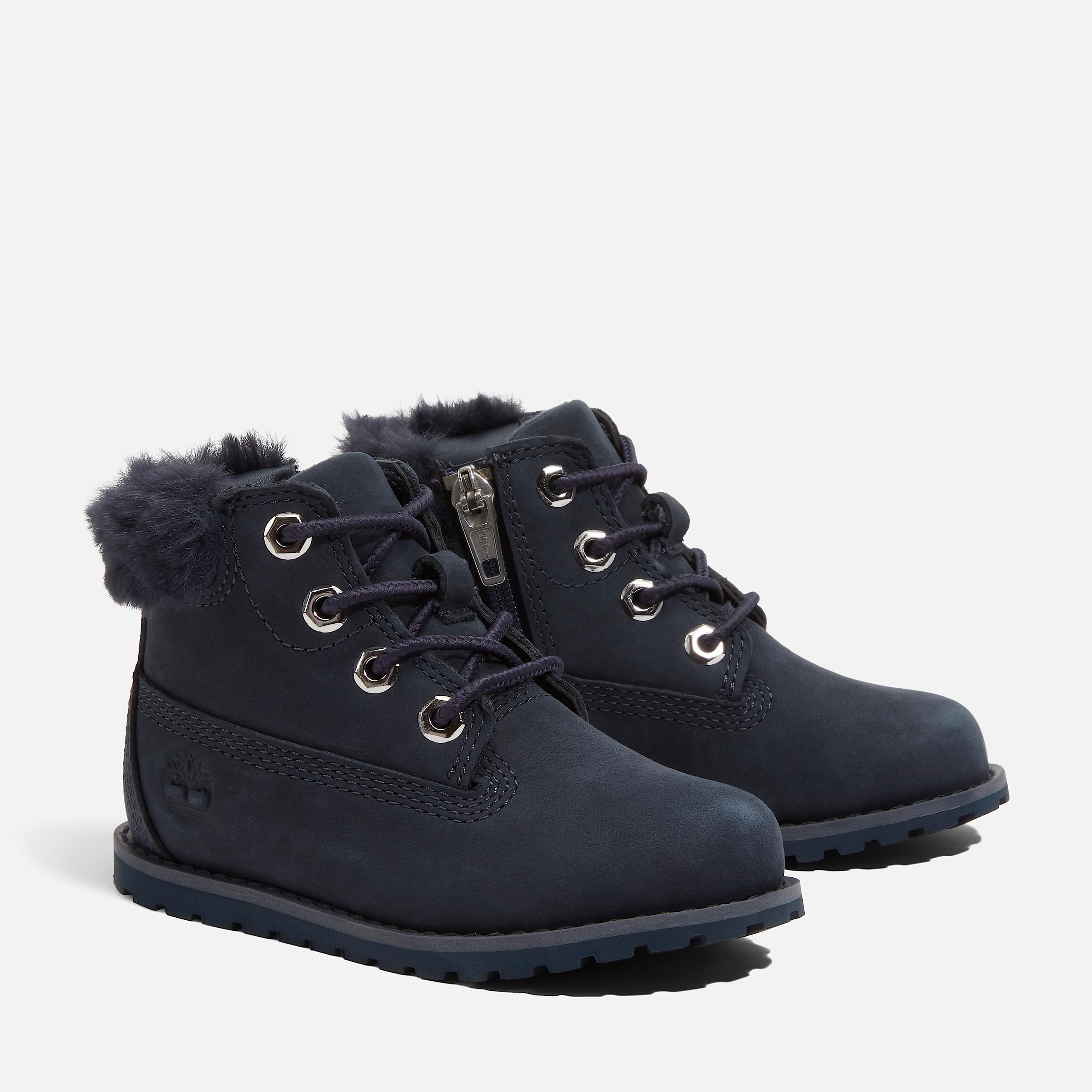 Toddler Pokey Pine 6Inch SideZip Boot TBL Navy Nubuck ALT4