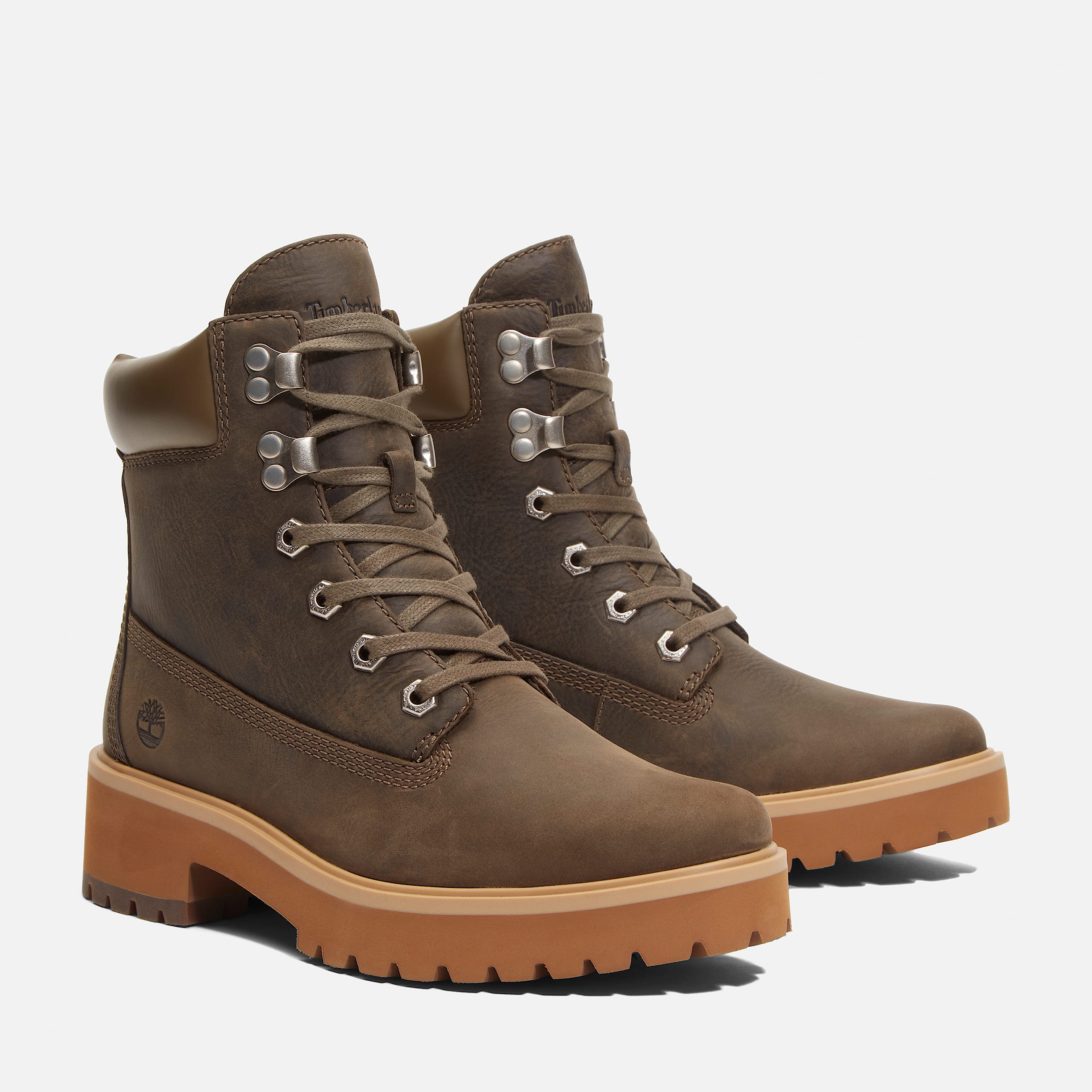 Womens Carnaby Cool Mid LaceUp Boot TBL Olive FullGrain ALT4