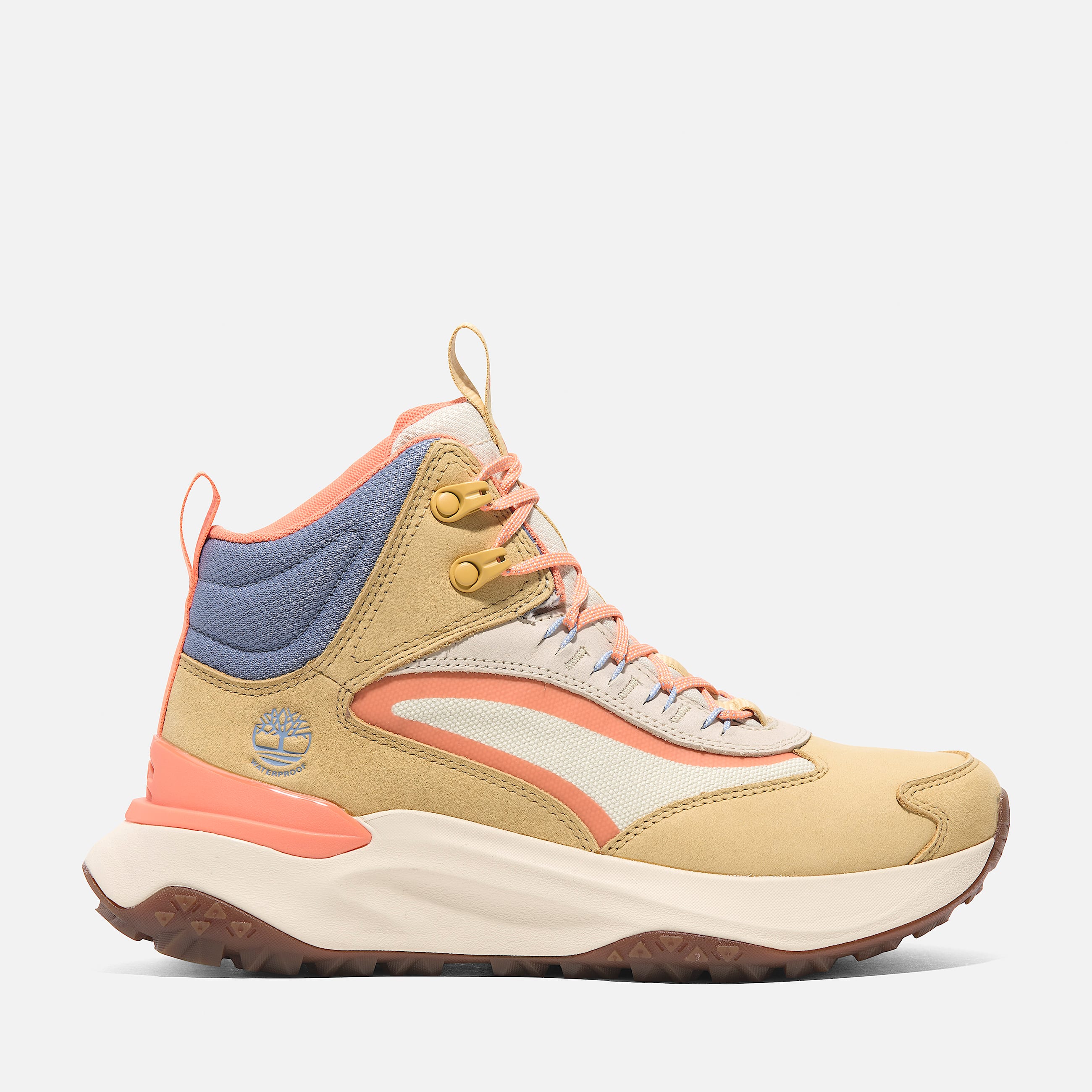 Womens Motion Access Mid LaceUp Waterproof Hiking Boot TBL Yellow Nubuck HERO