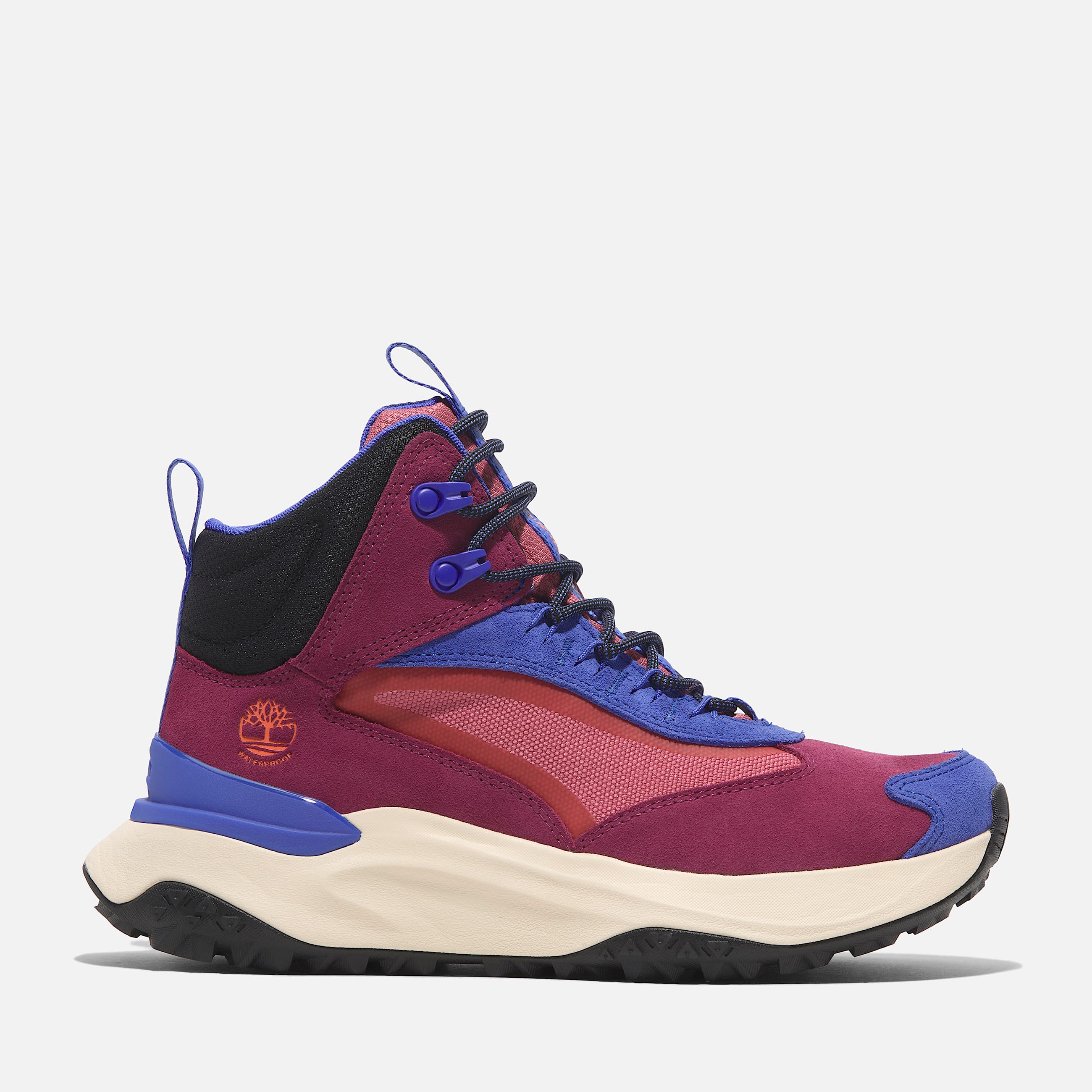 Womens Motion Access Mid LaceUp Waterproof Hiking Boot TBL Dark Pink Suede HERO