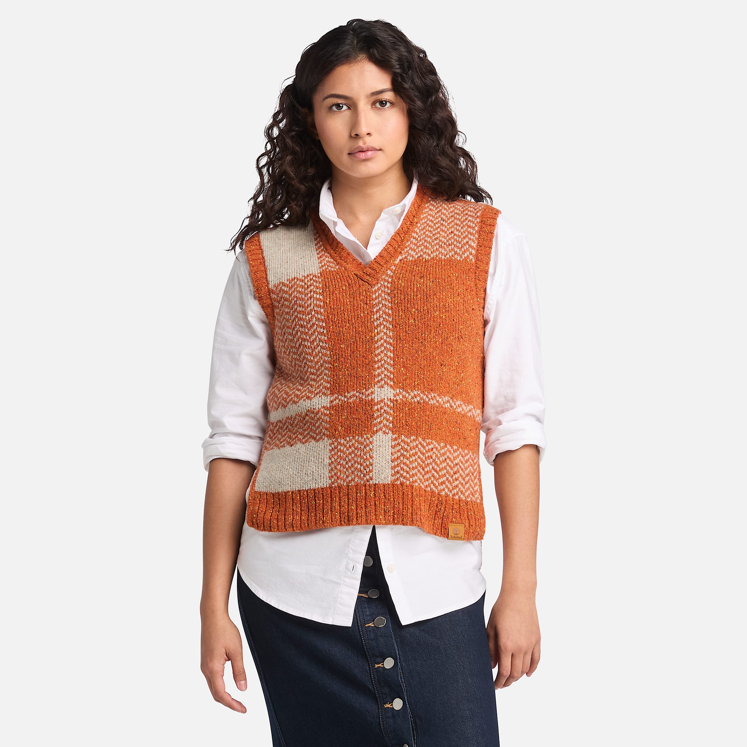 Womens Wool Blend Vest TBL Umber HERO