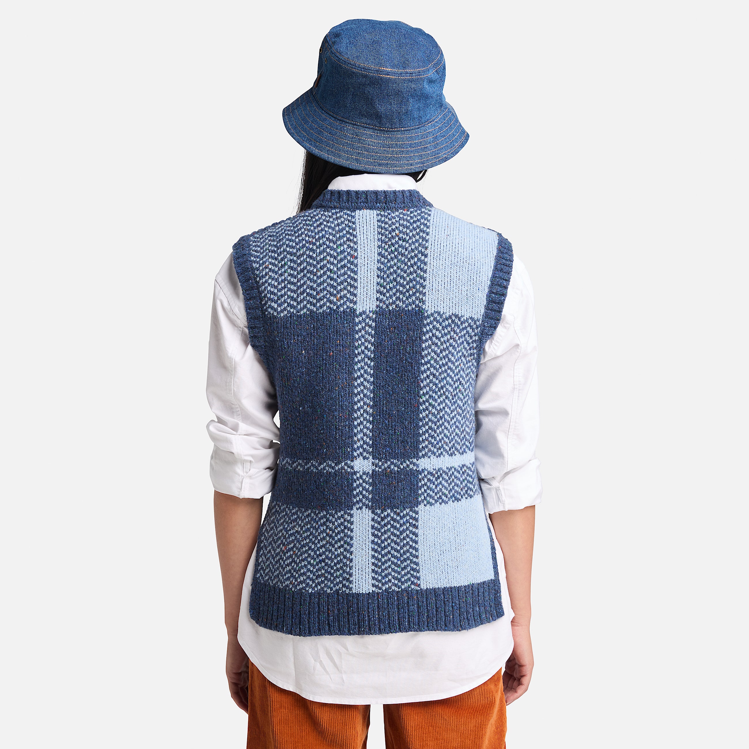 Womens Wool Blend Vest TBL Light Blue ALT9