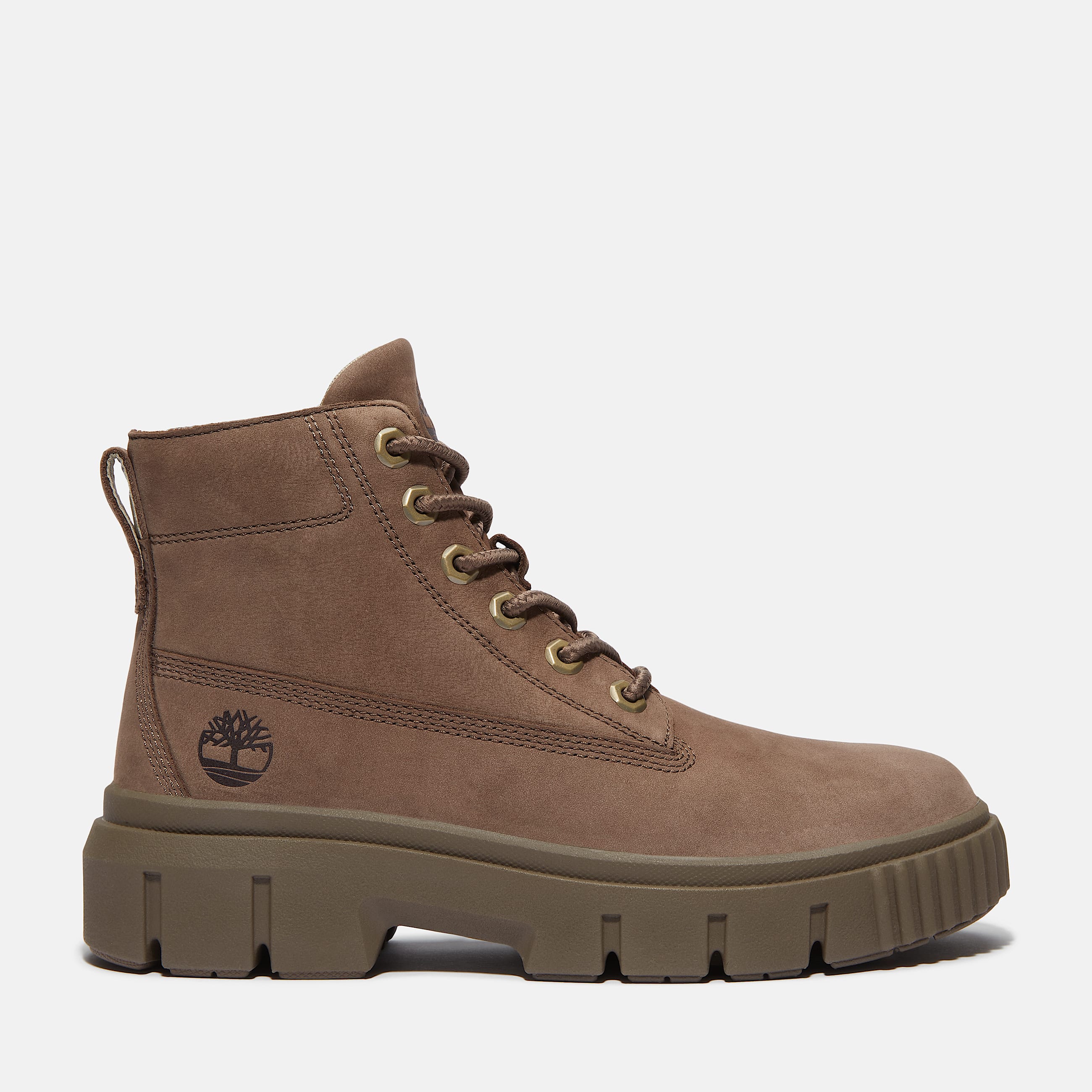 Botas Greyfield Mid LaceUp para mujer TBL Nubuck Marrn HERO