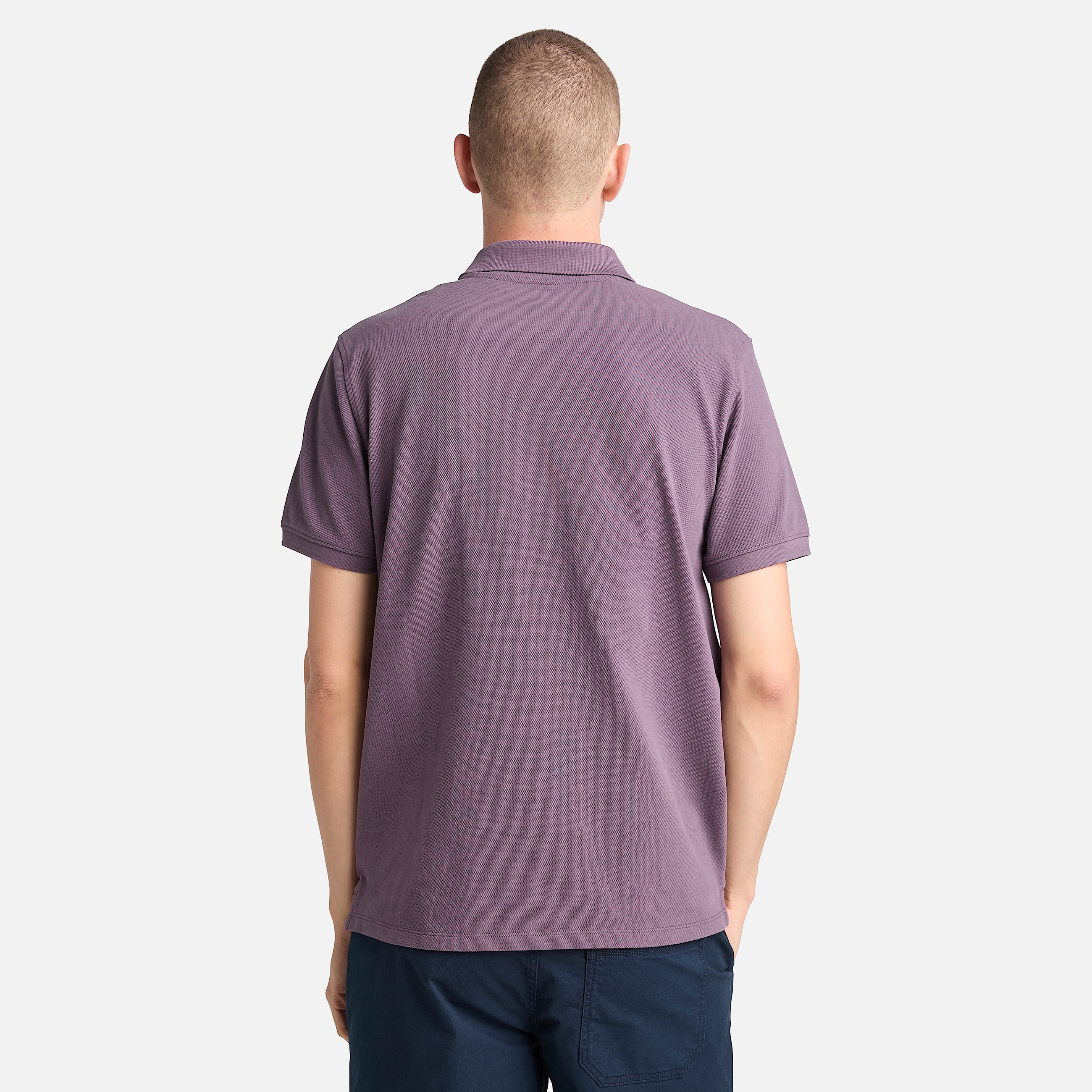 Mens Millers River ShortSleeve Pique Polo Shirt TBL Vintage Violet ALT9
