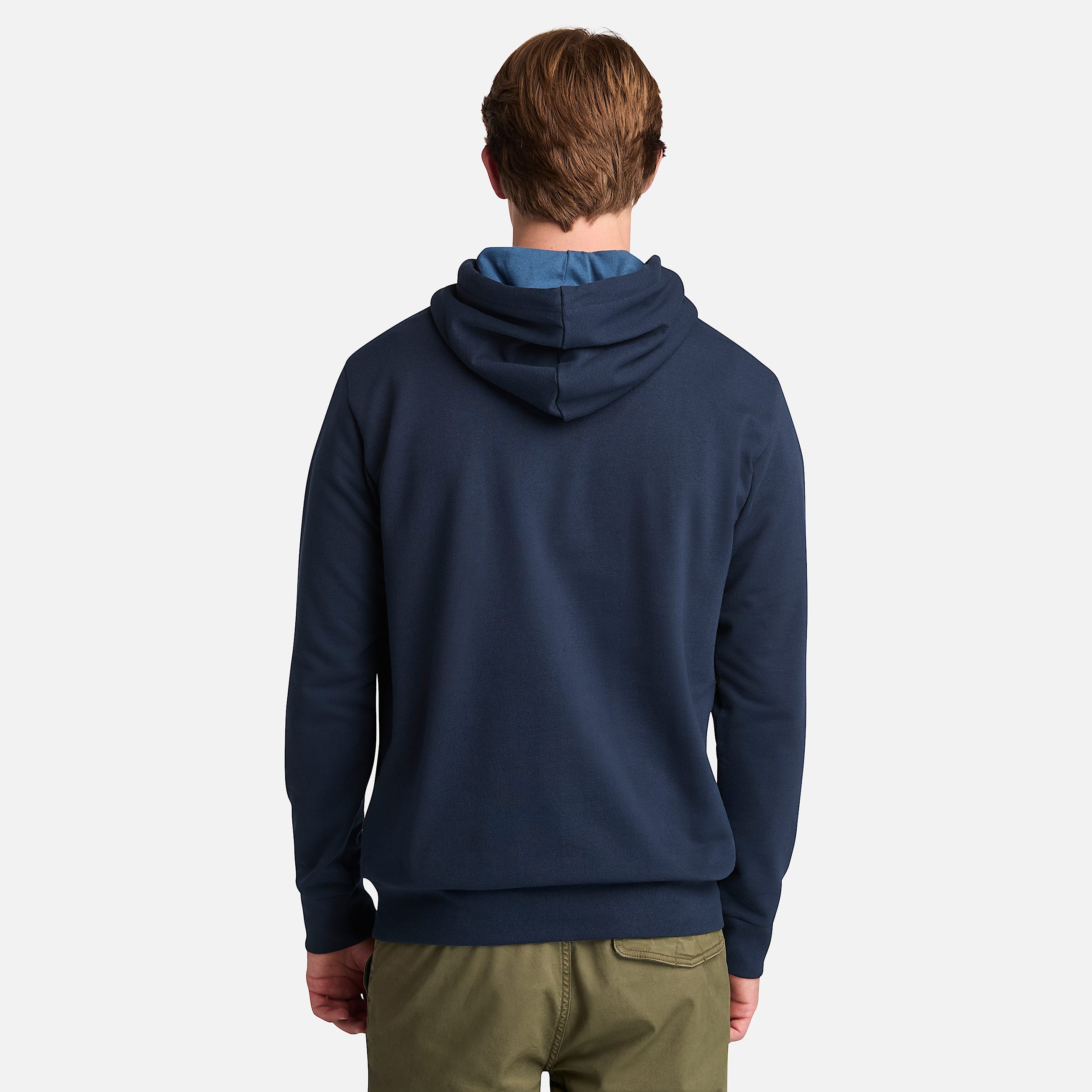 Mens Northwood Tree Logo Brushed Back Hoodie TBL Dark Sapphire ALT9