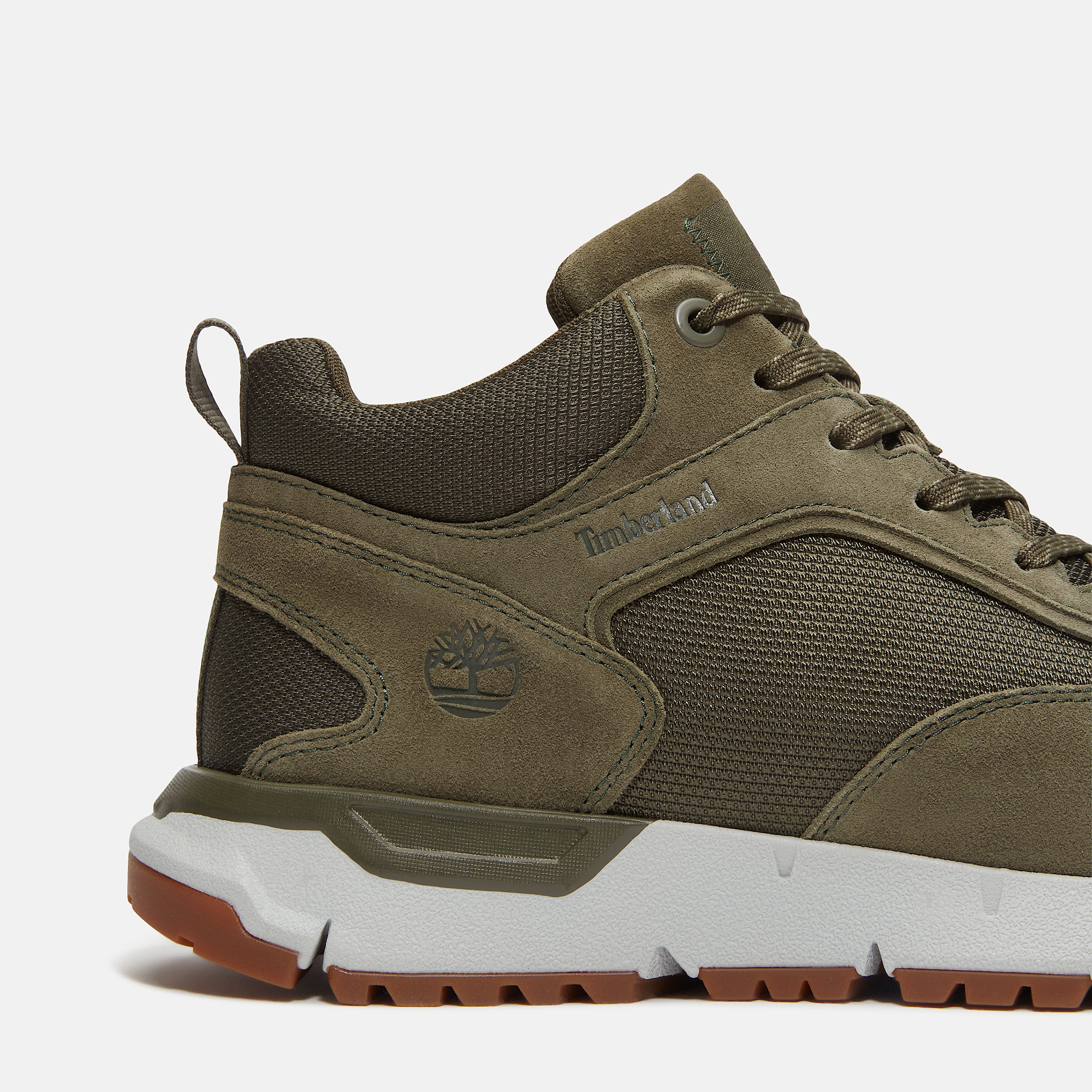 Mens Voyager Park Mid LaceUp Sneaker TBL Dark Green Suede ALT7