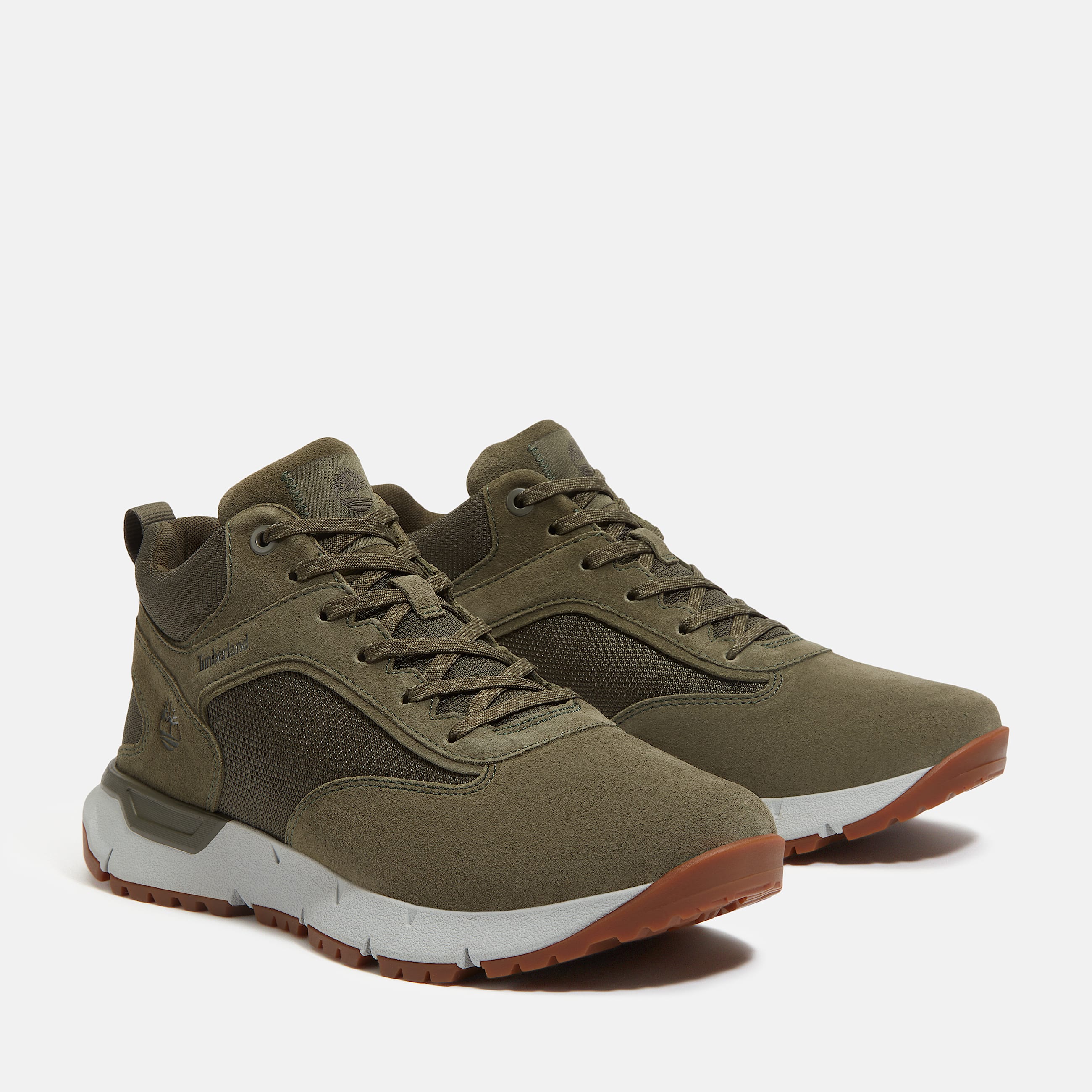 Mens Voyager Park Mid LaceUp Sneaker TBL Dark Green Suede ALT4