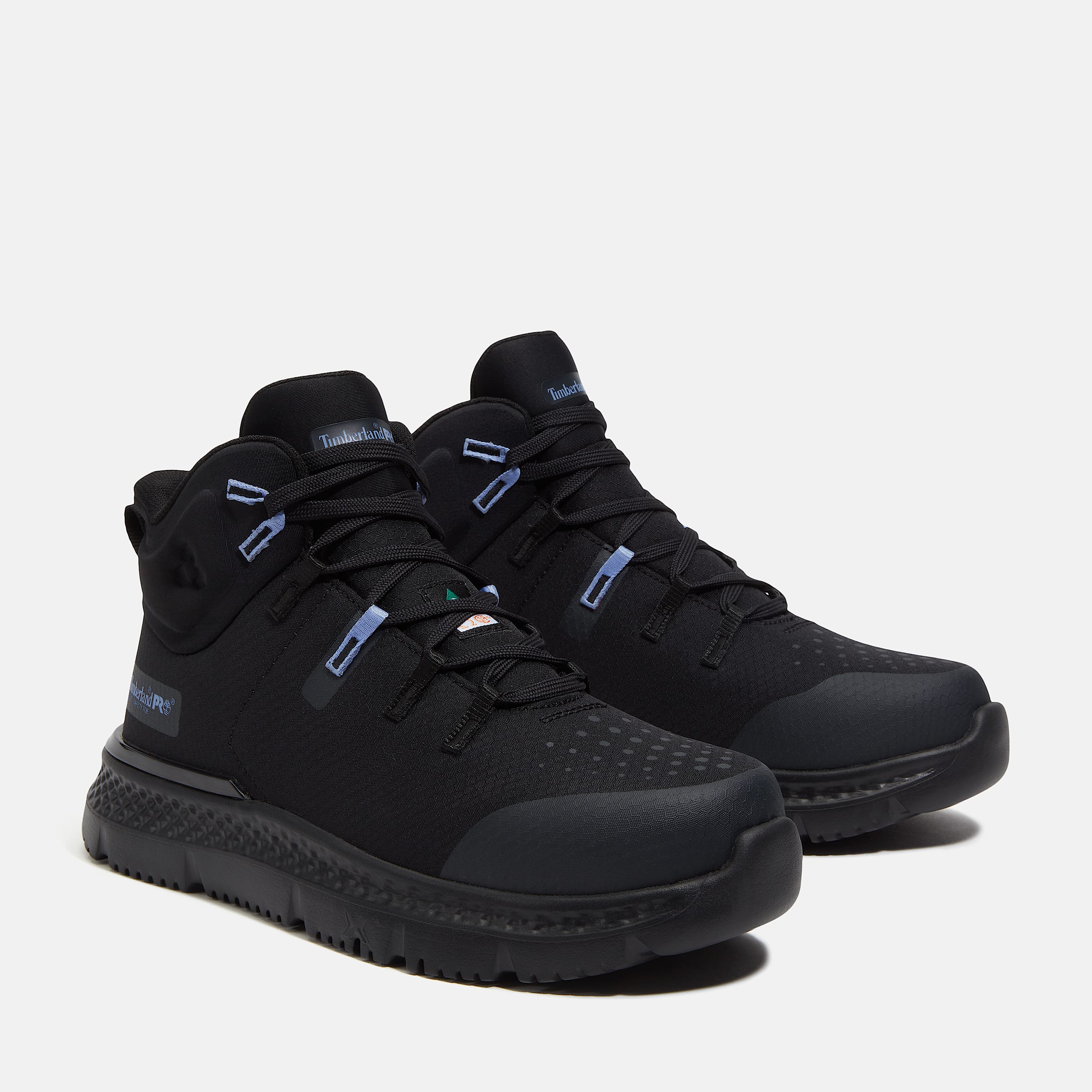 Womens Intercept Mid CSA Steel Toe Work Sneaker TBL Black Ripstop Nylon ALT4