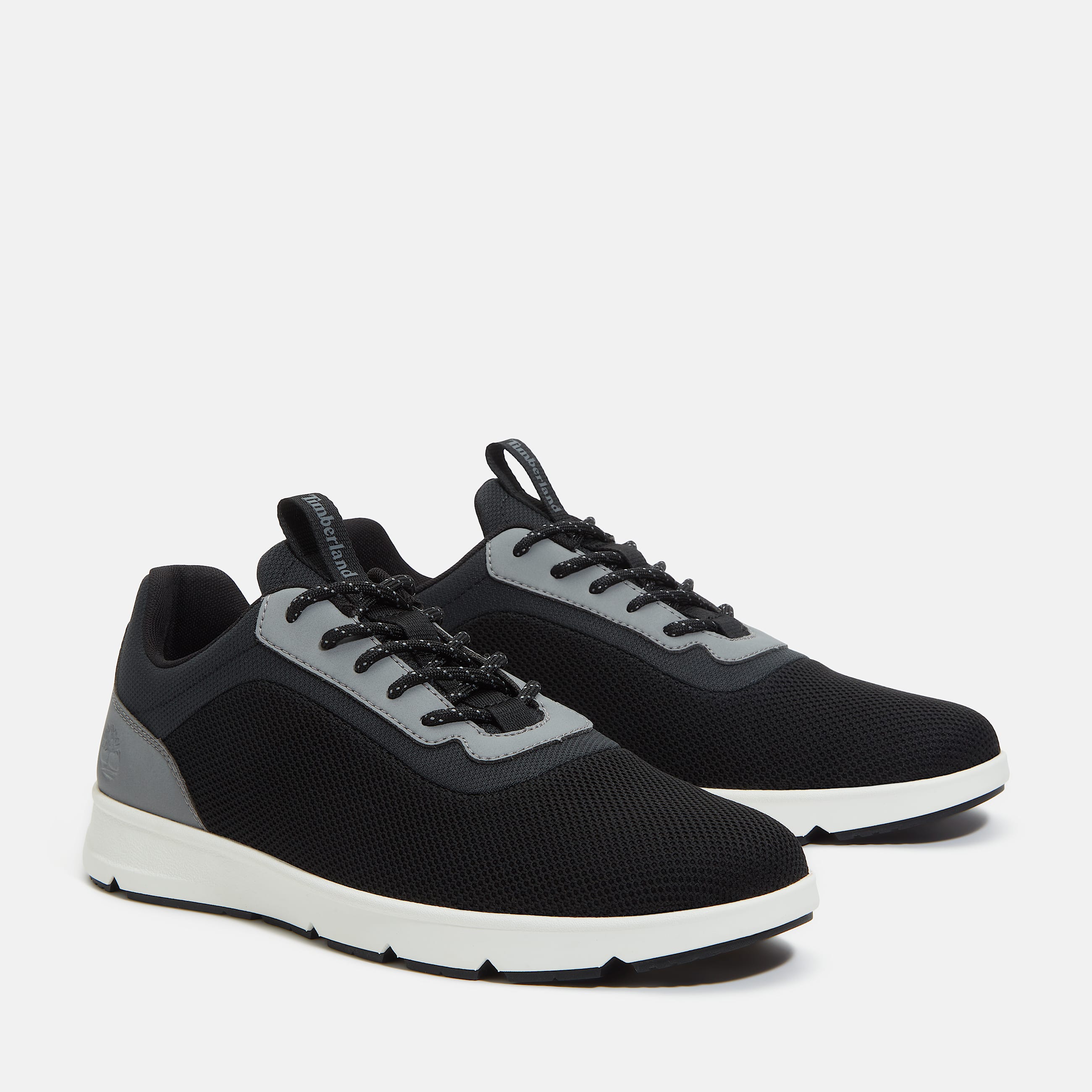 Mens Parker Street Low LaceUp Sneaker TBL Black Knit ALT4