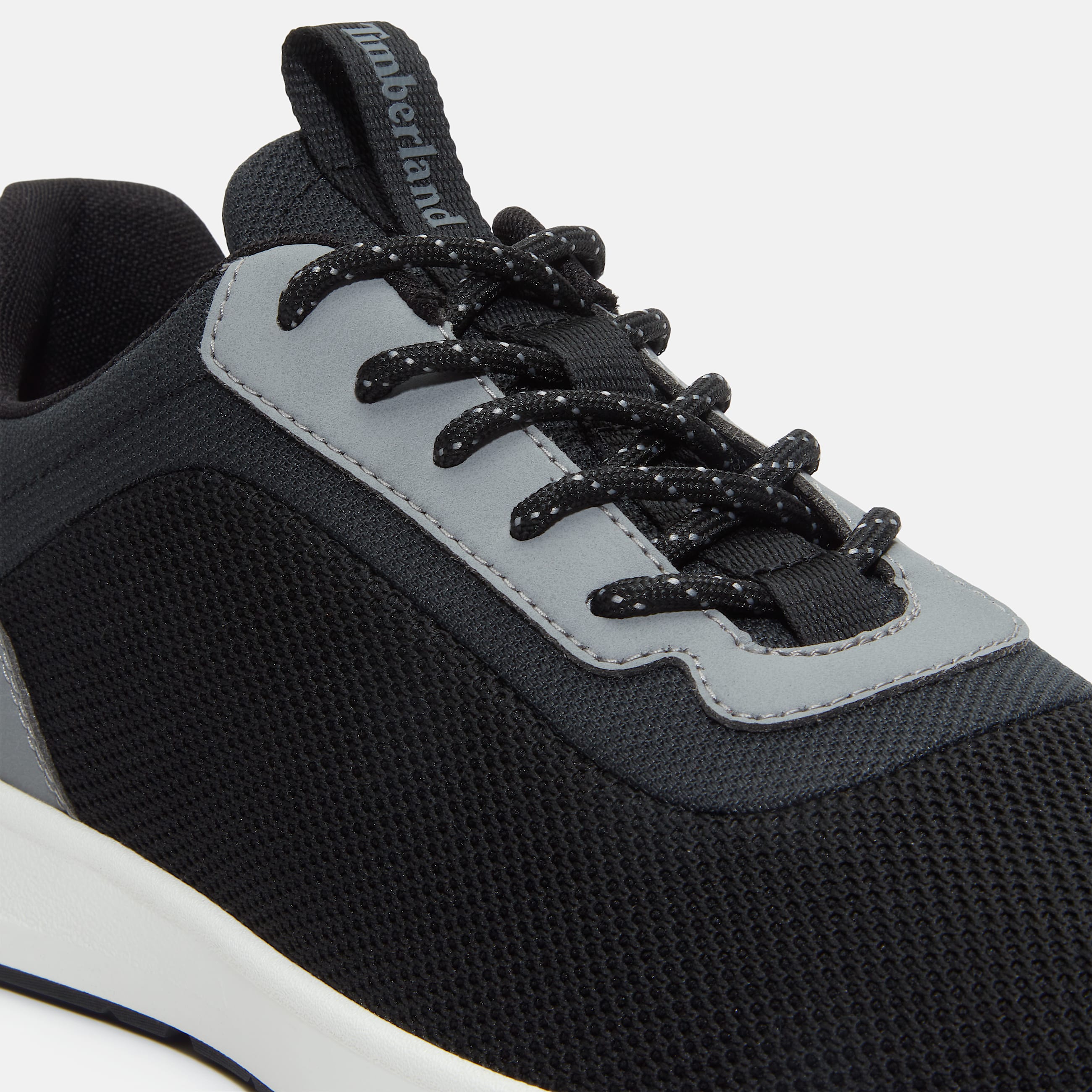Mens Parker Street Low LaceUp Sneaker TBL Black Knit ALT7