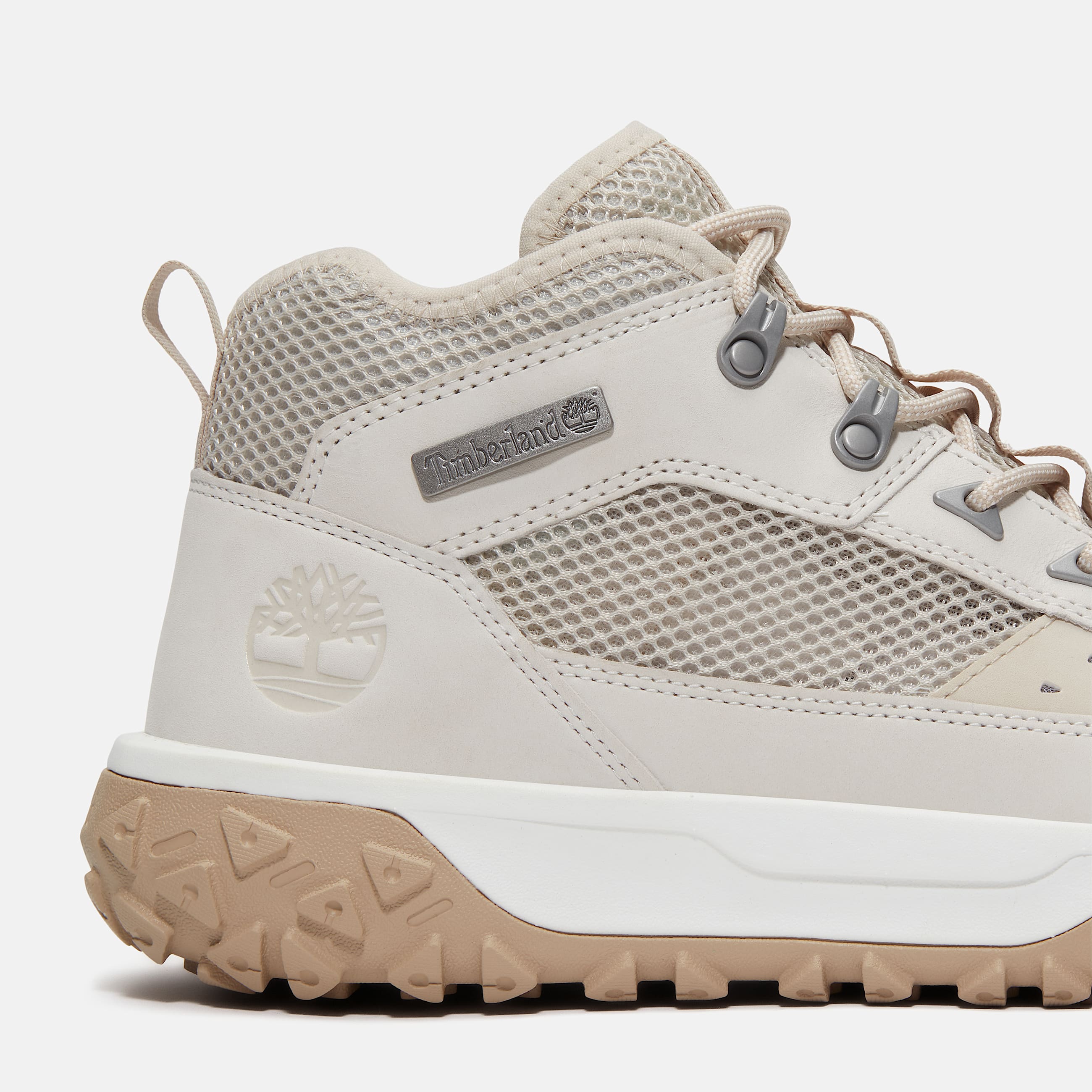 Mens GreenStride Motion 6 Mid LaceUp Hiking Boot TBL Light GreyWhite ALT7