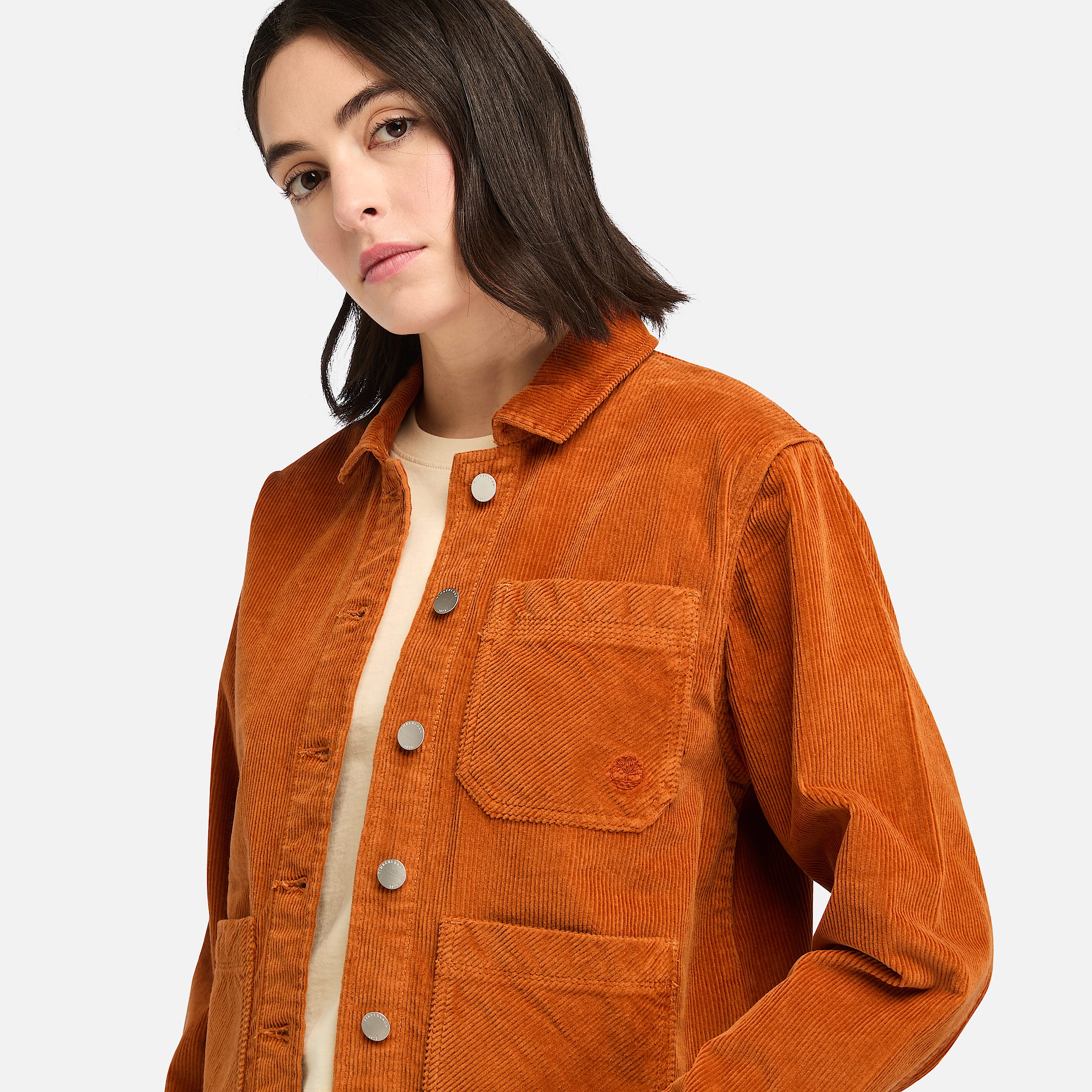 Womens Kempshire Corduroy Chore Jacket TBL Umber ALT3