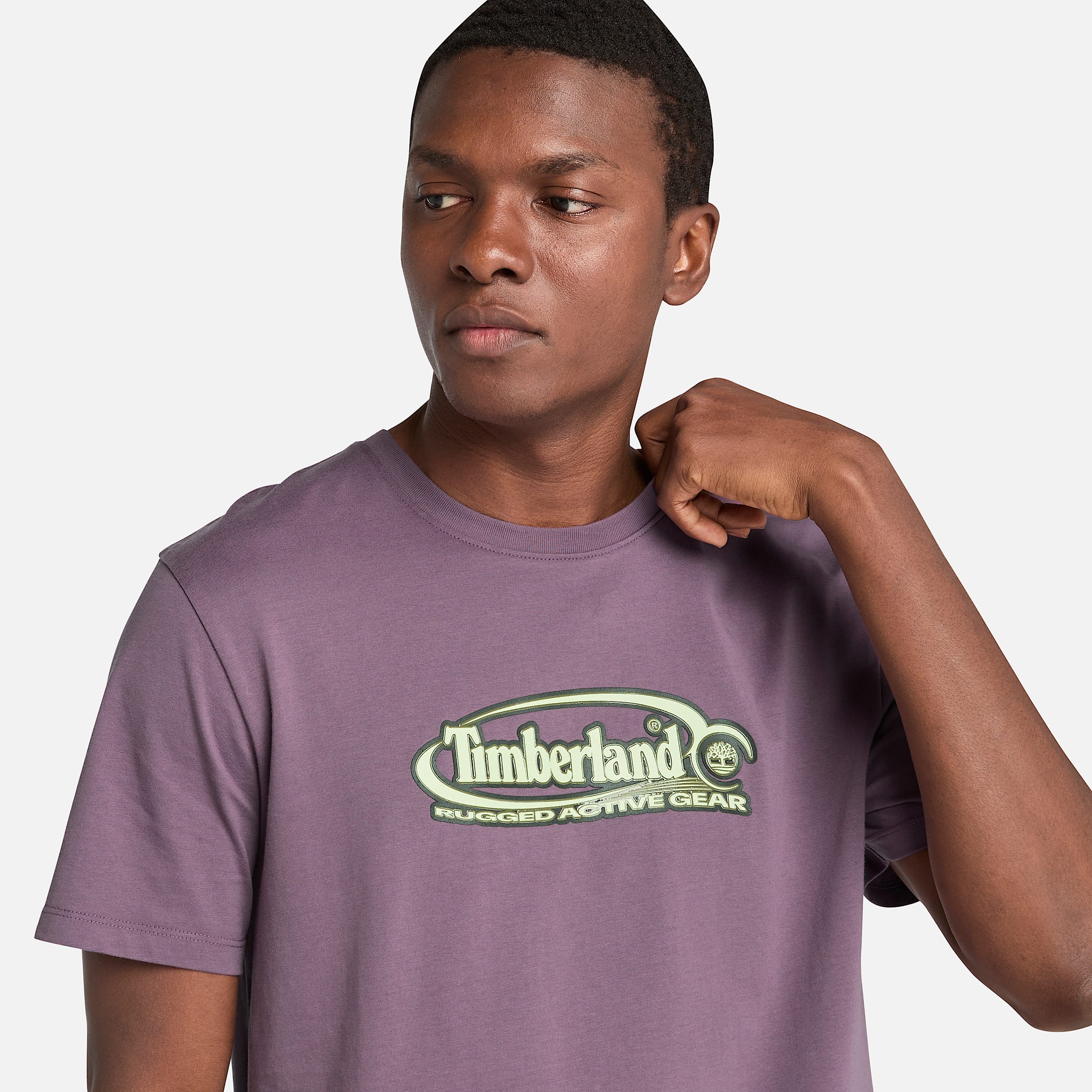 Mens Big Oval Logo TShirt TBL Vintage Violet ALT2