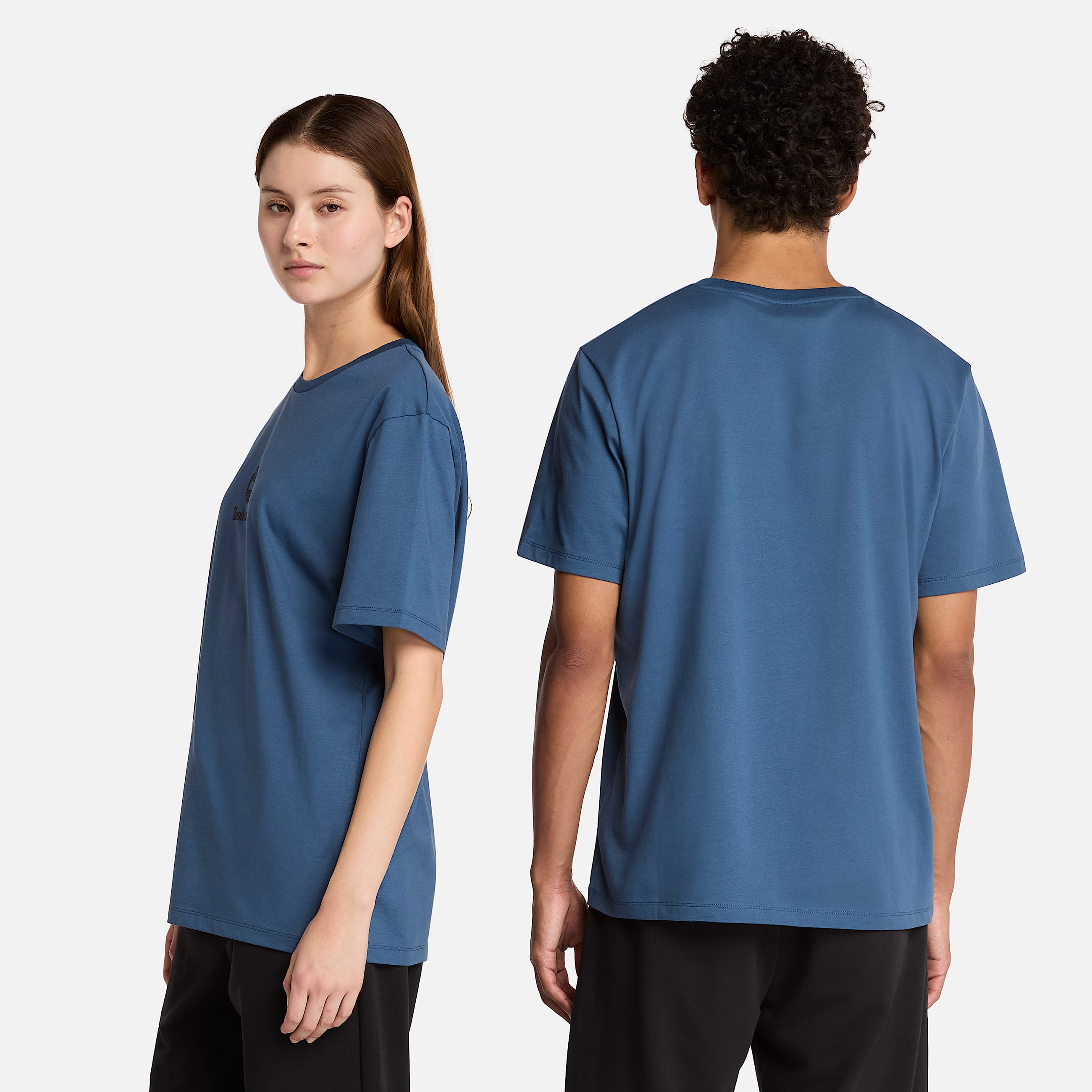 TShirt de manga corta con logo pequeo estampado TBL Denim oscuro ALT1