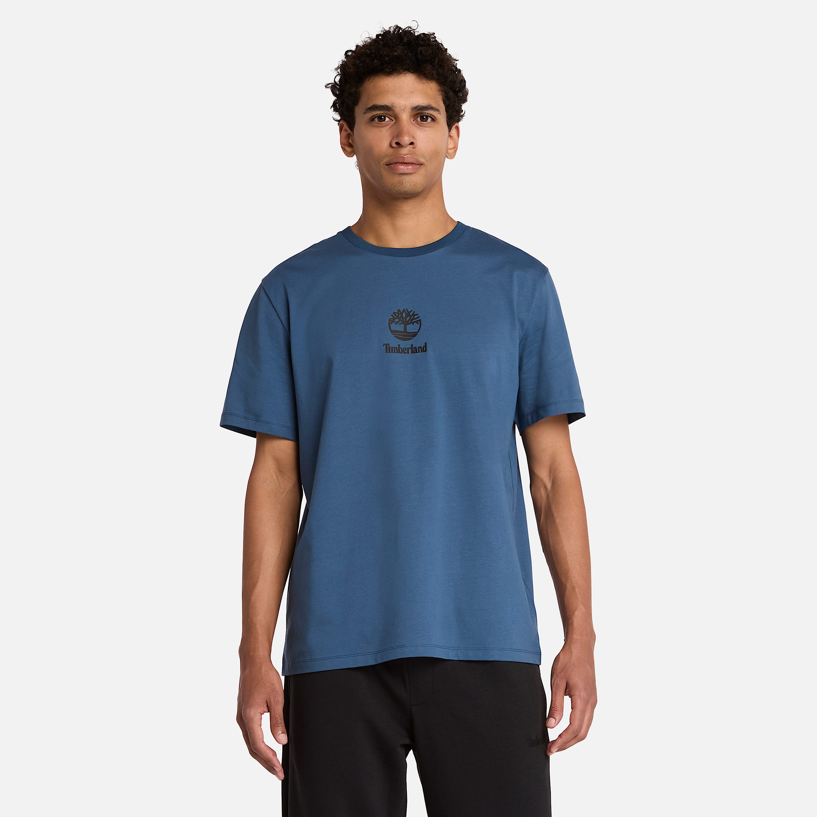 TShirt de manga corta con logo pequeo estampado TBL Denim oscuro ALT2