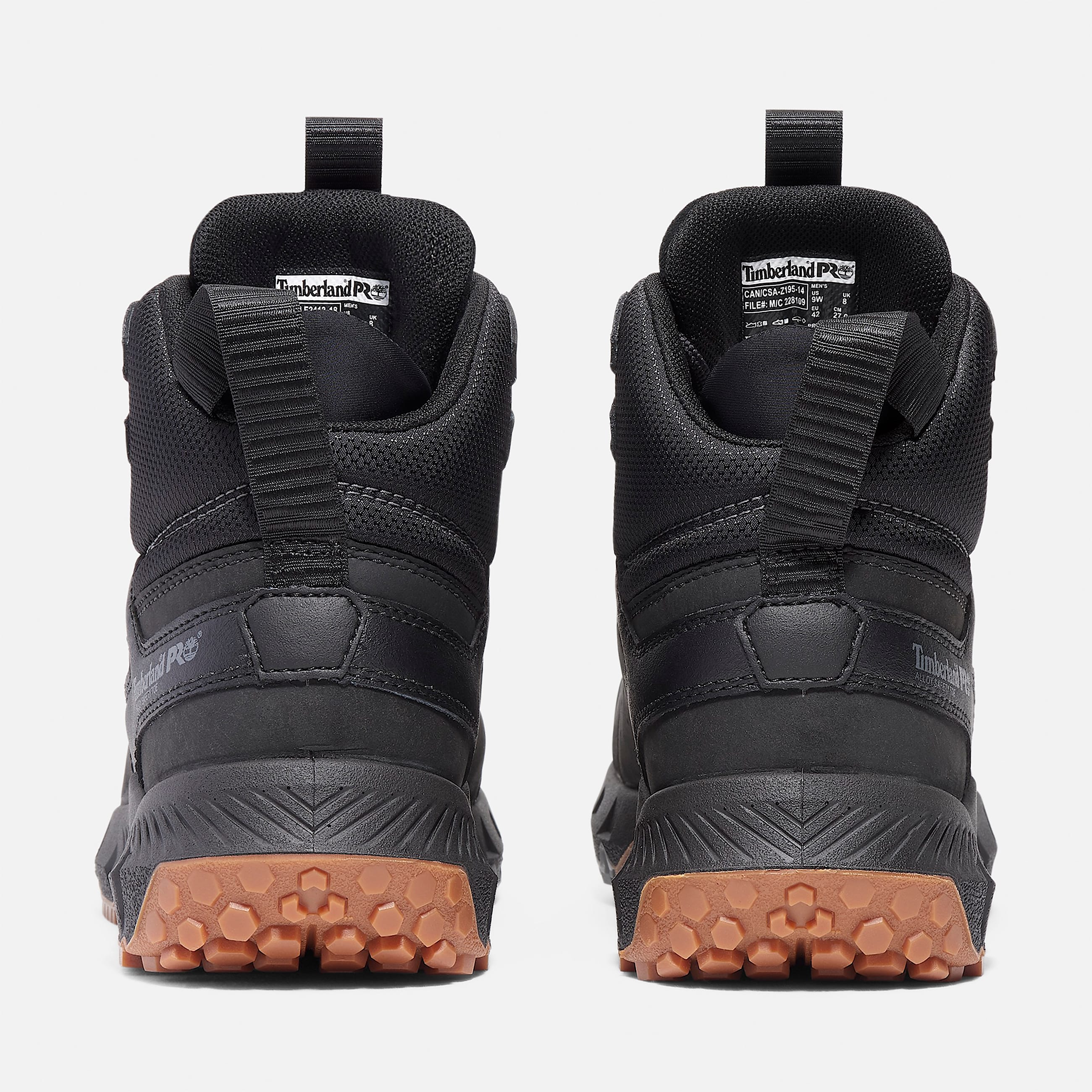 Mens Tempe CSA 6 Alloy Toe Work Boot TBL Black Leather ALT5