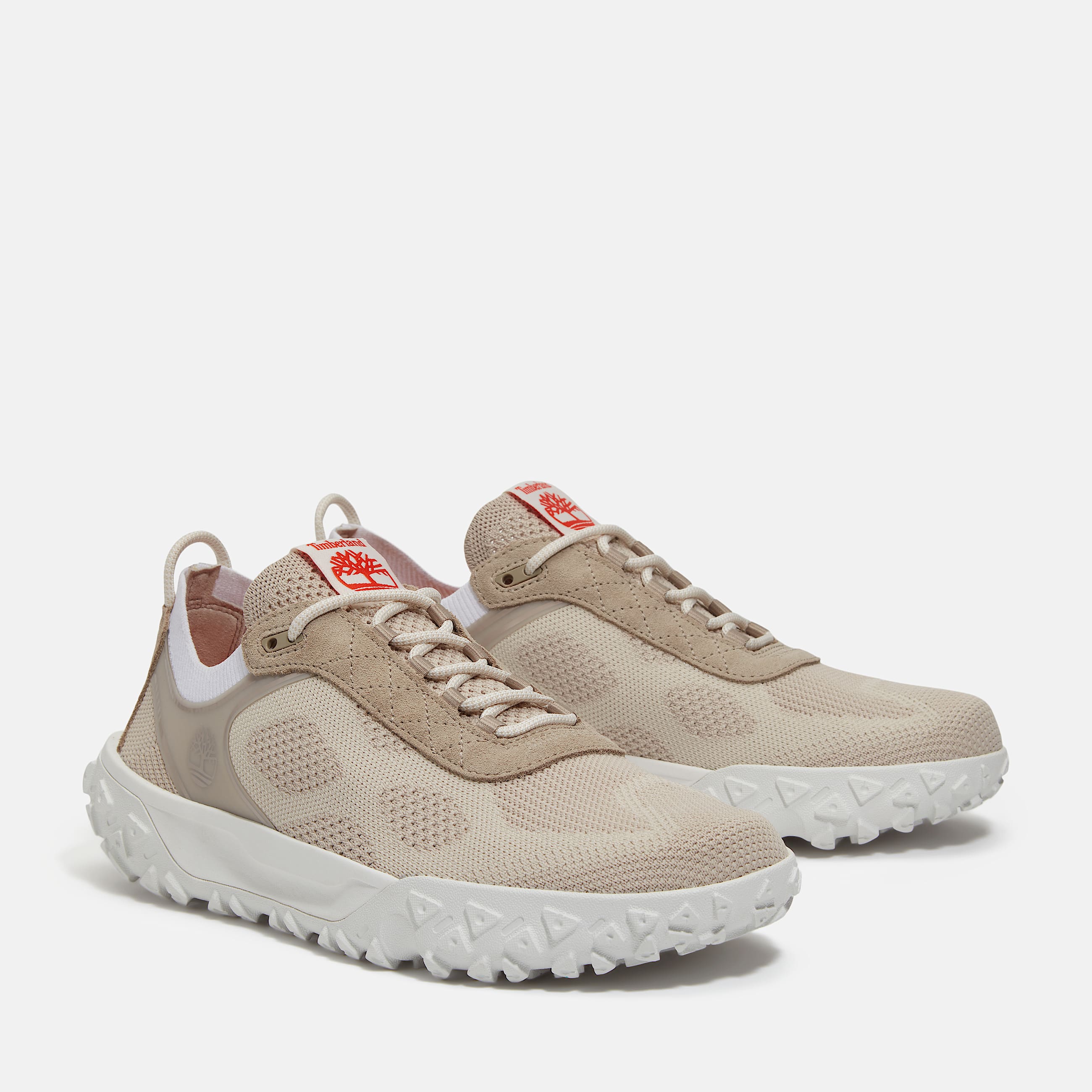 Mens GreenStride Motion 6 Low LaceUp Hiking Boot TBL Light Taupe Mesh ALT4