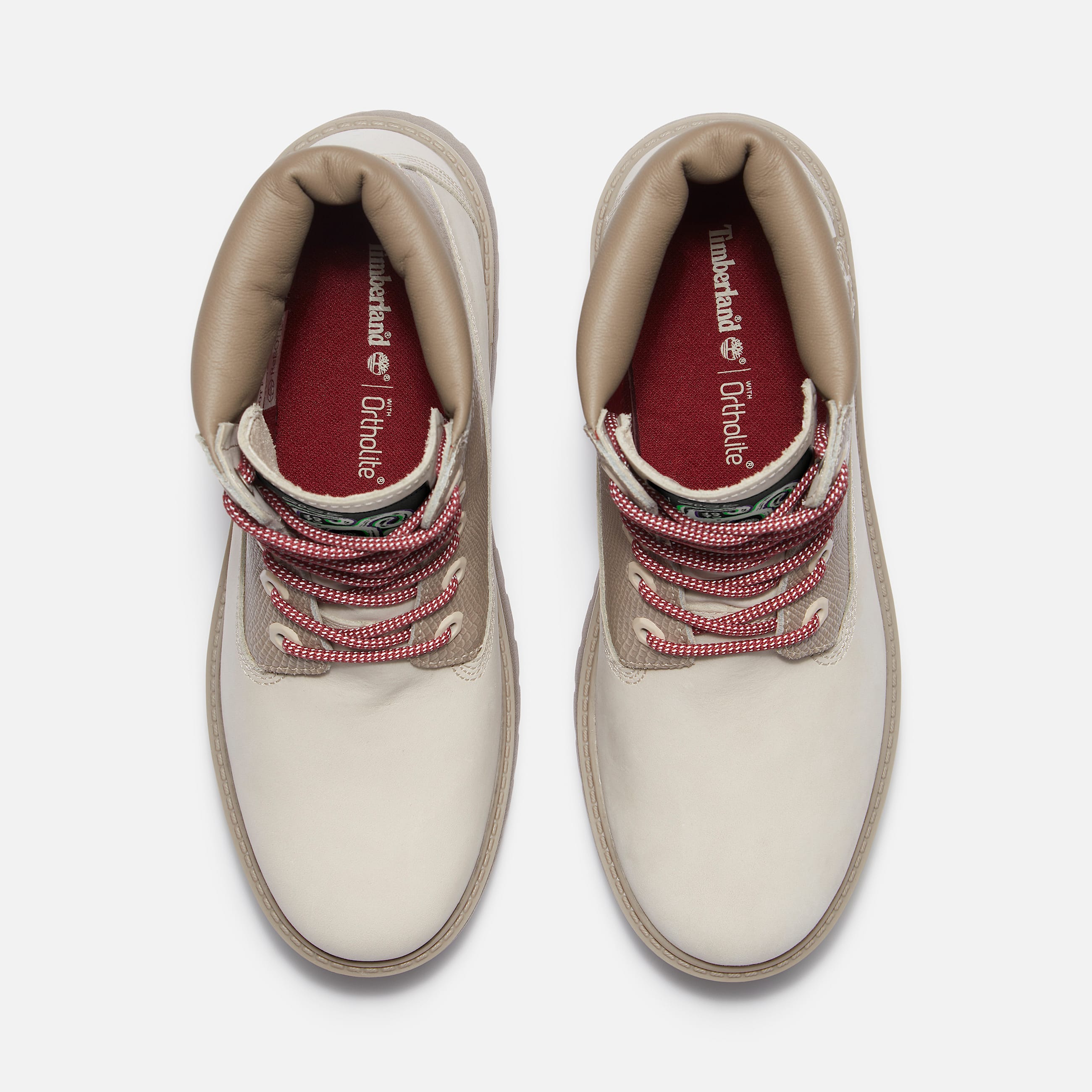 Womens Year of the Snake Stone Street 6Inch Waterproof Platform Boot TBL White Nubuck ALT2