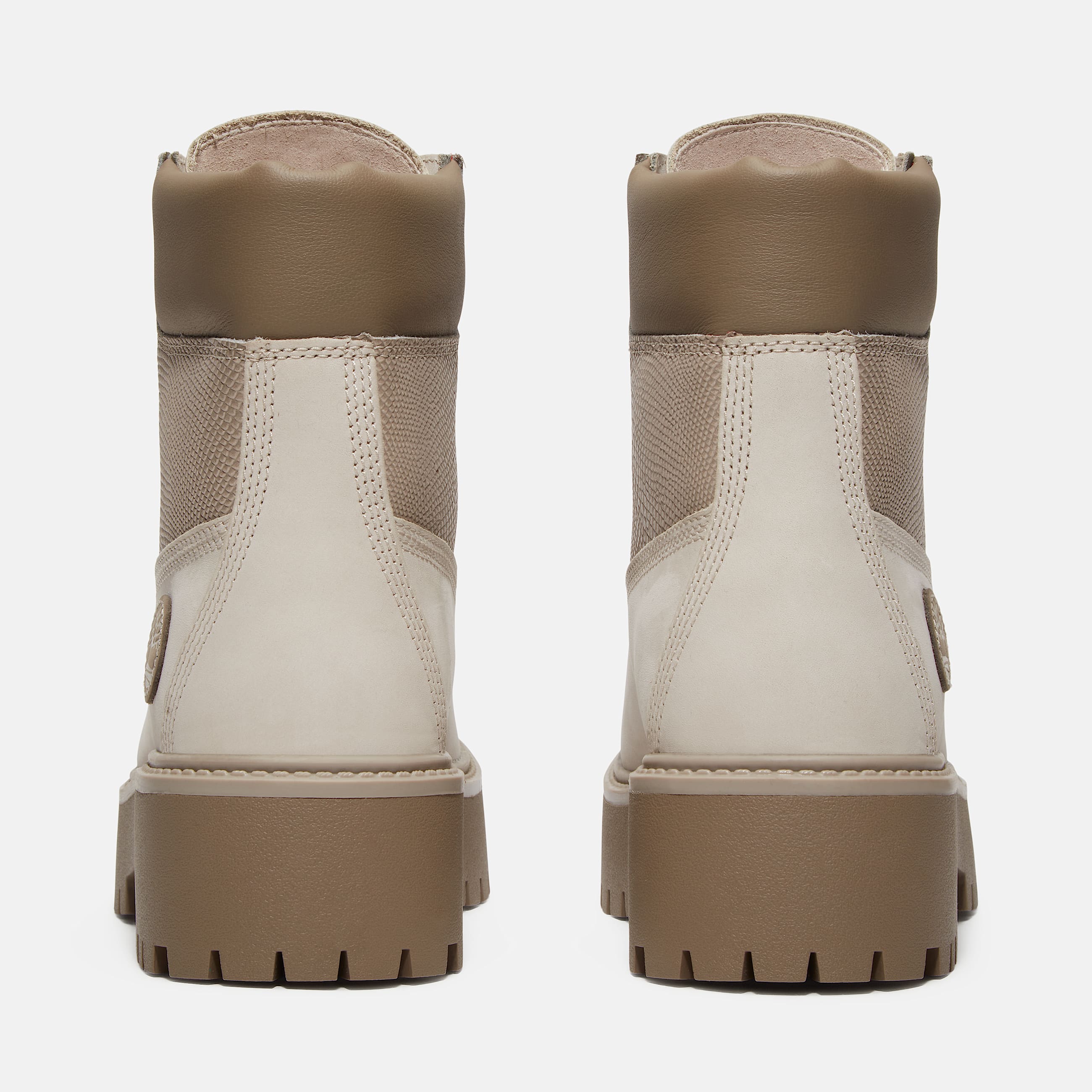 Womens Year of the Snake Stone Street 6Inch Waterproof Platform Boot TBL White Nubuck ALT5