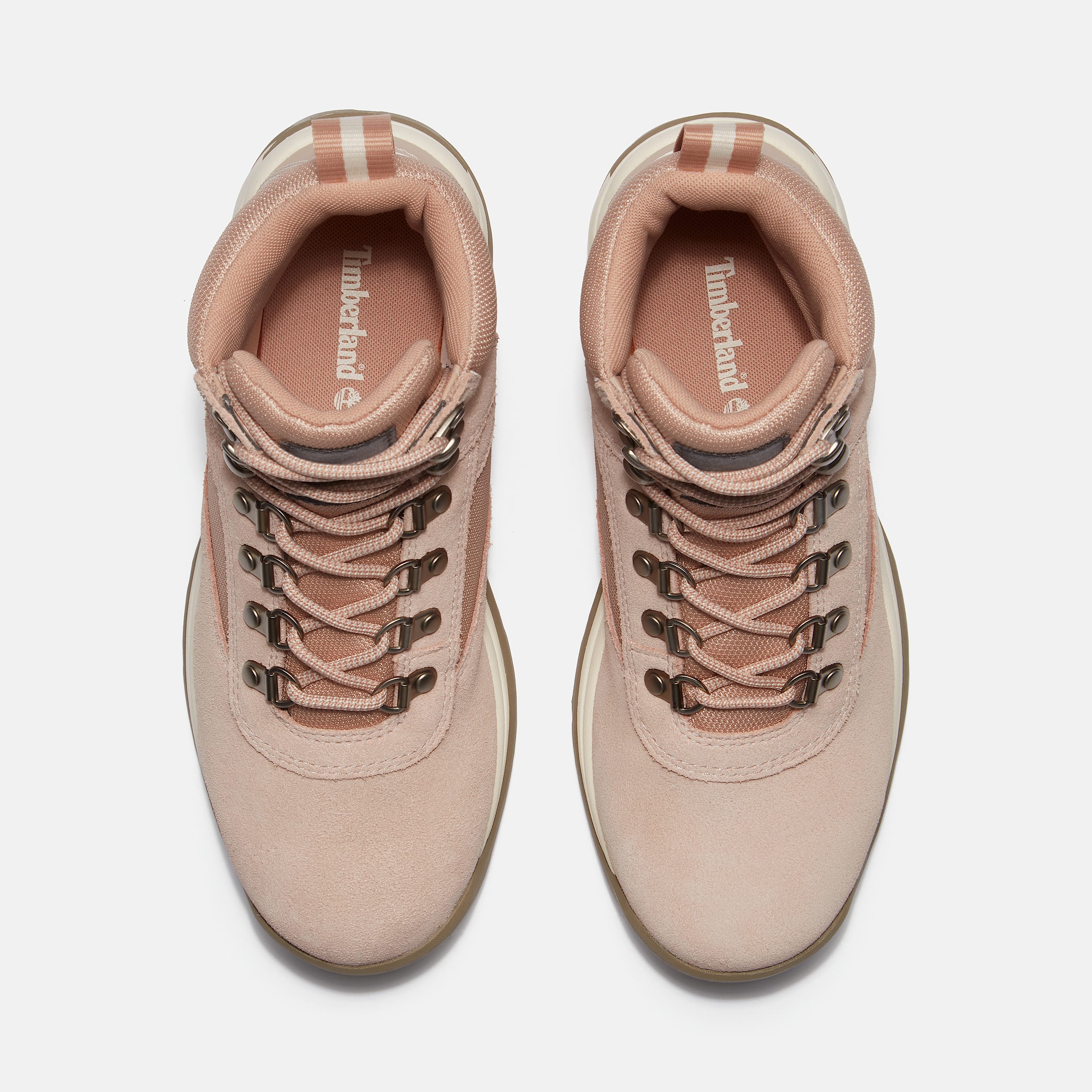 Womens White Ledge Waterproof Hiking Boot TBL Light Beige SuedeMedium Grey ALT2