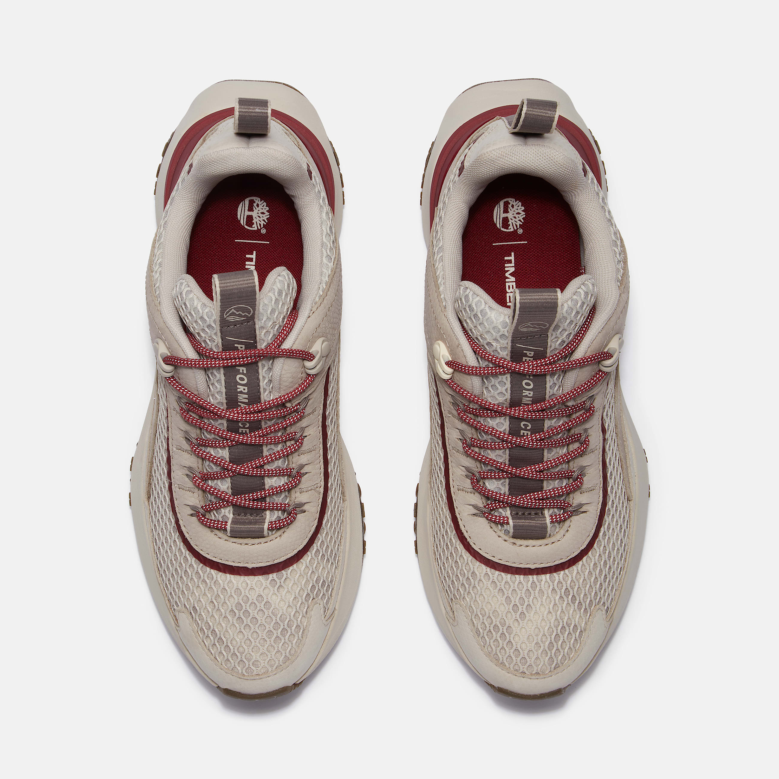 Womens Year of the Snake Motion Access Waterproof Sneaker TBL Light Taupe MeshDark Red ALT2